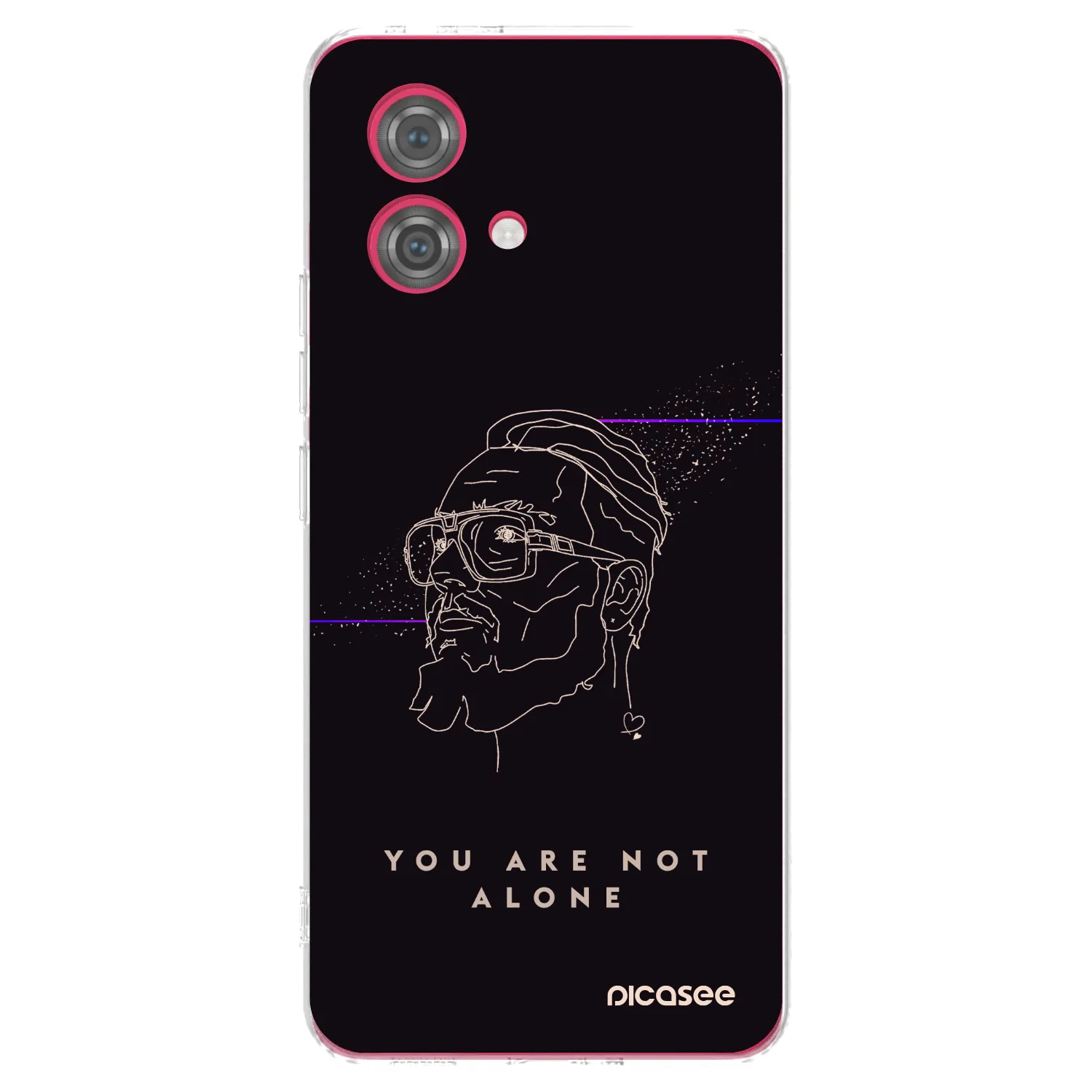 Picasee silikonový průhledný obal pro Motorola Moto G84 5G - You are not alone