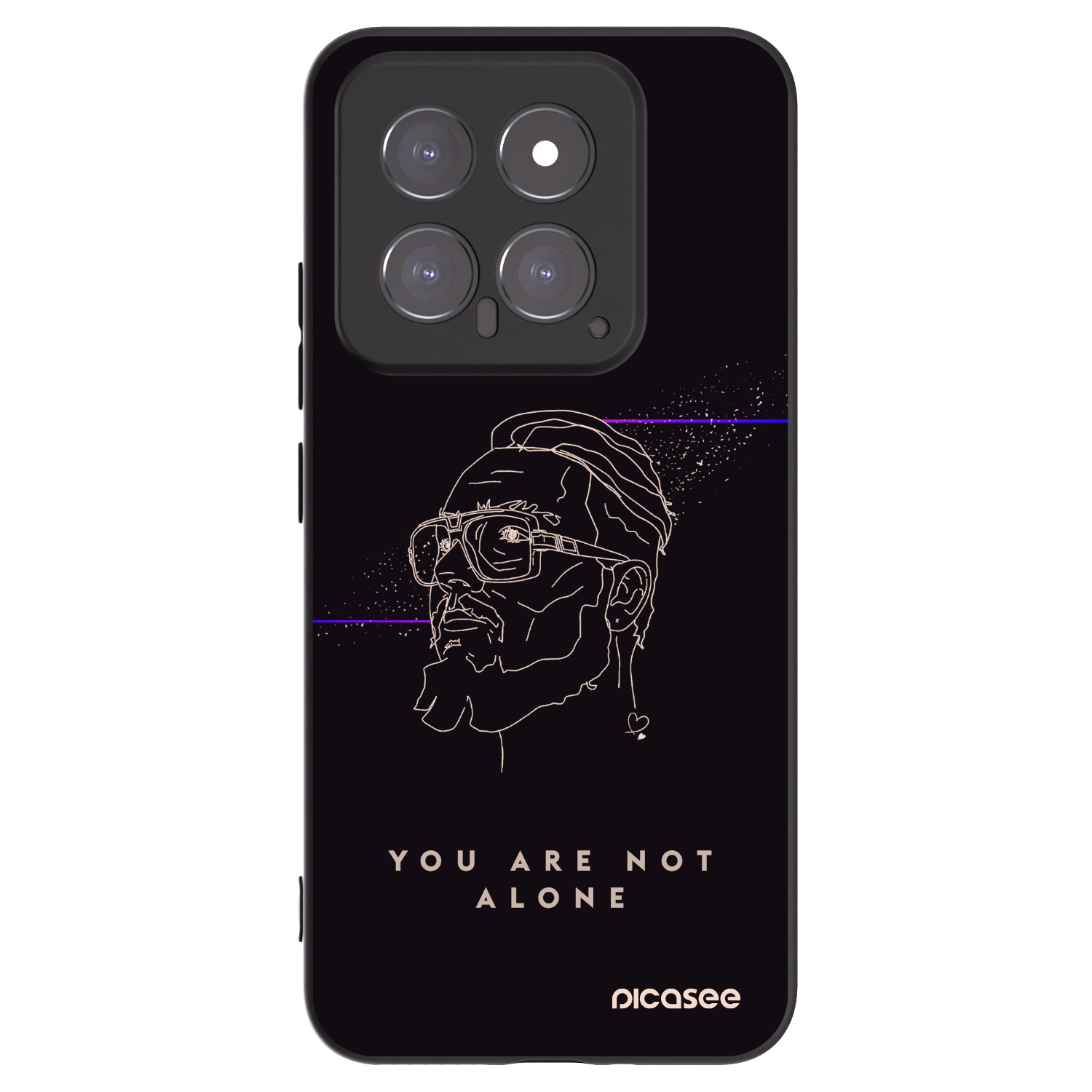 Picasee silikonový černý obal pro Xiaomi 14 - You are not alone
