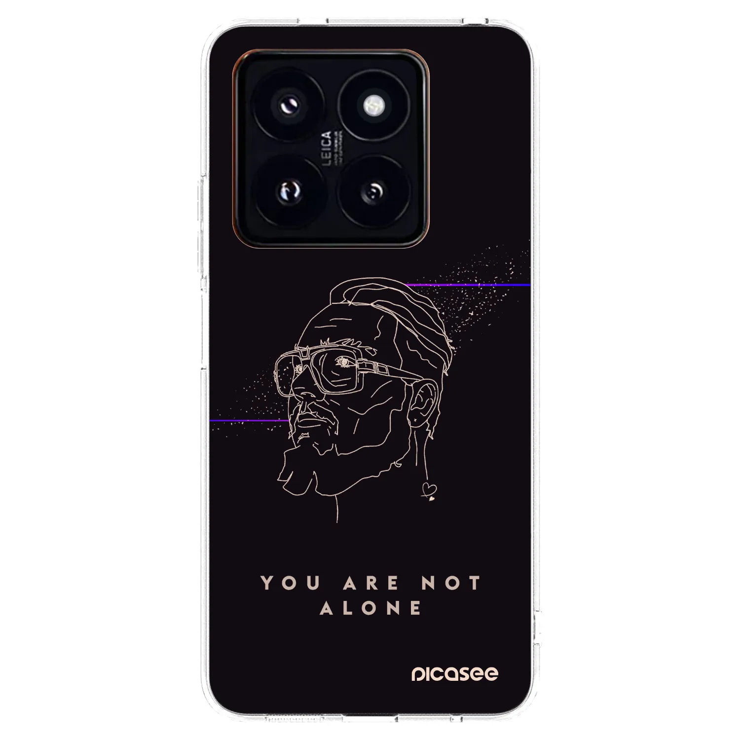 Picasee silikonový průhledný obal pro Xiaomi 14 Pro - You are not alone