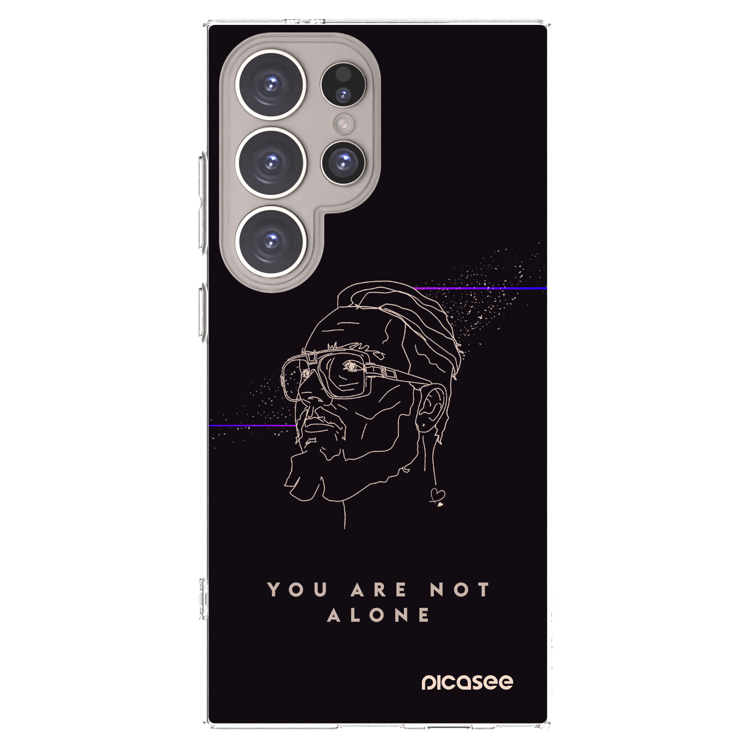 Picasee silikonový průhledný obal pro Samsung Galaxy S24 Ultra S928B 5G - You are not alone