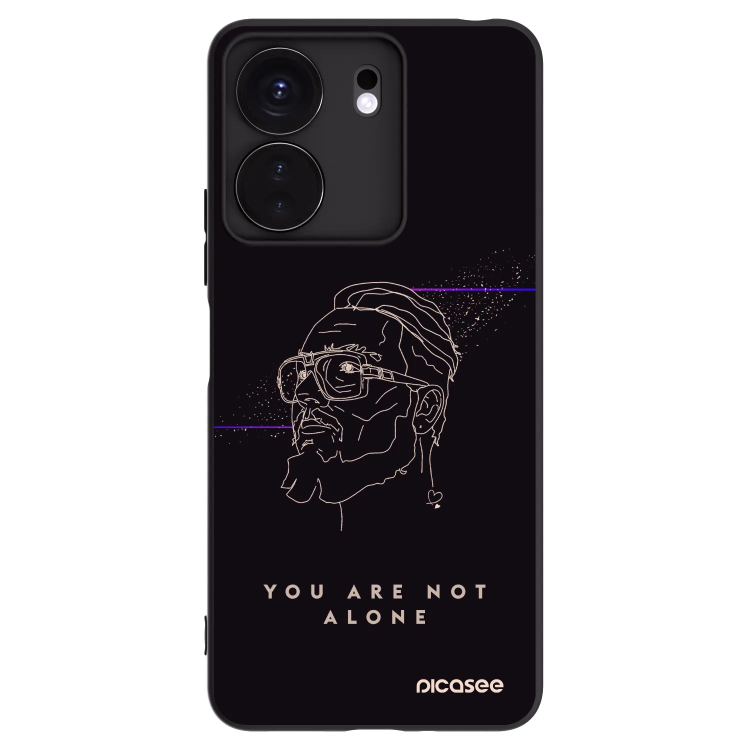 Picasee silikonový černý obal pro Xiaomi Redmi 13C 4G - You are not alone