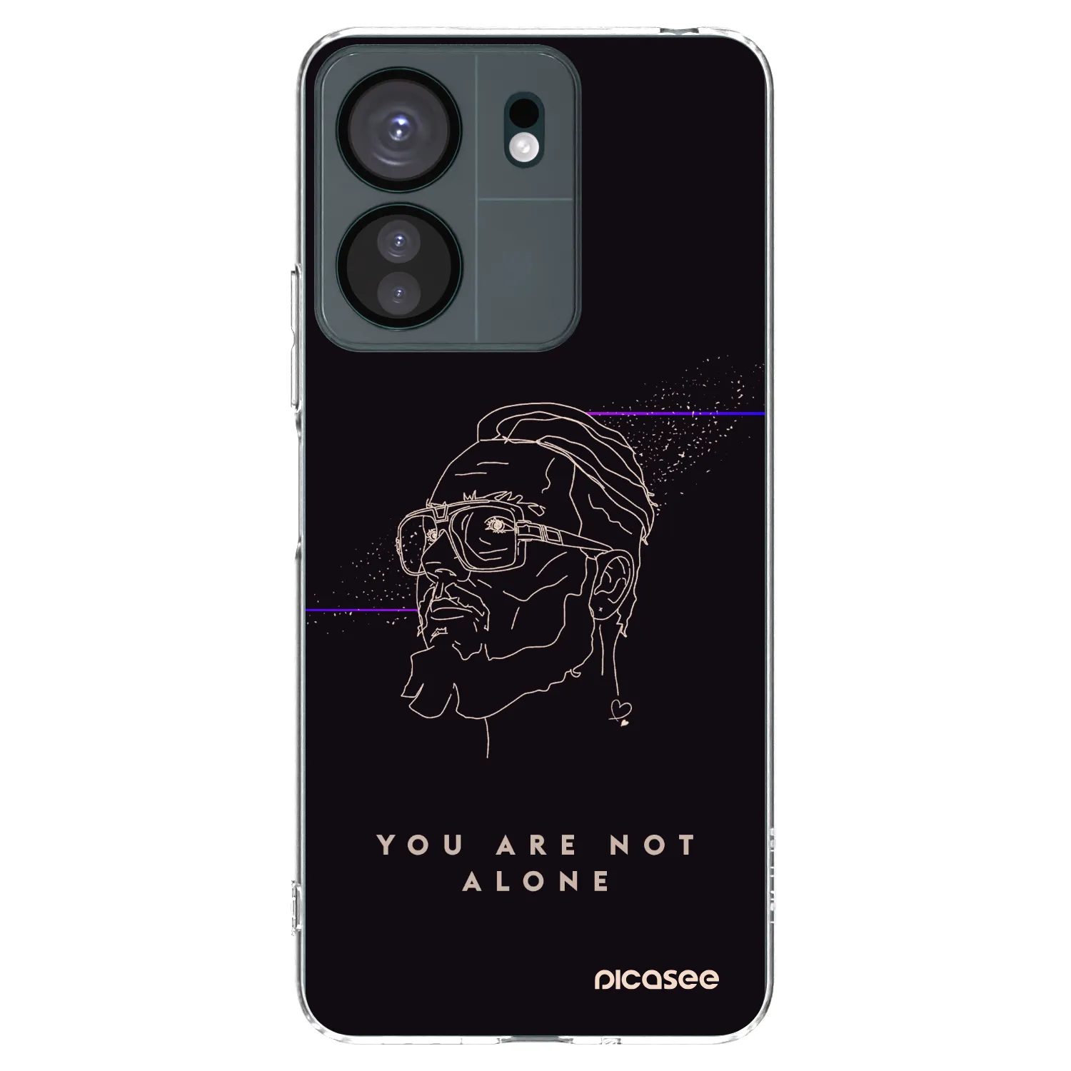 Picasee silikonový průhledný obal pro Xiaomi Redmi 13C 4G - You are not alone