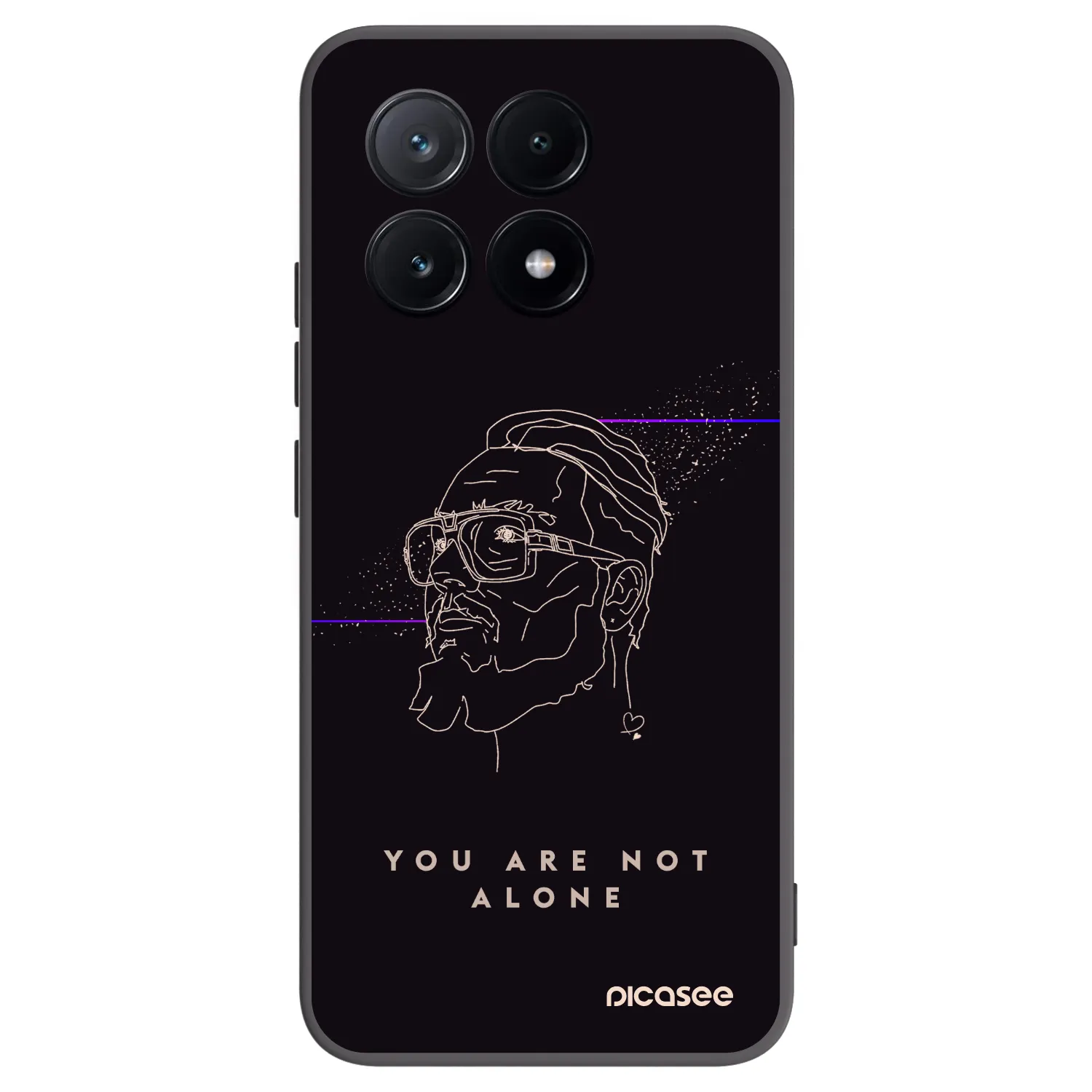 Picasee silikonový černý obal pro Xiaomi Poco X6 Pro - You are not alone