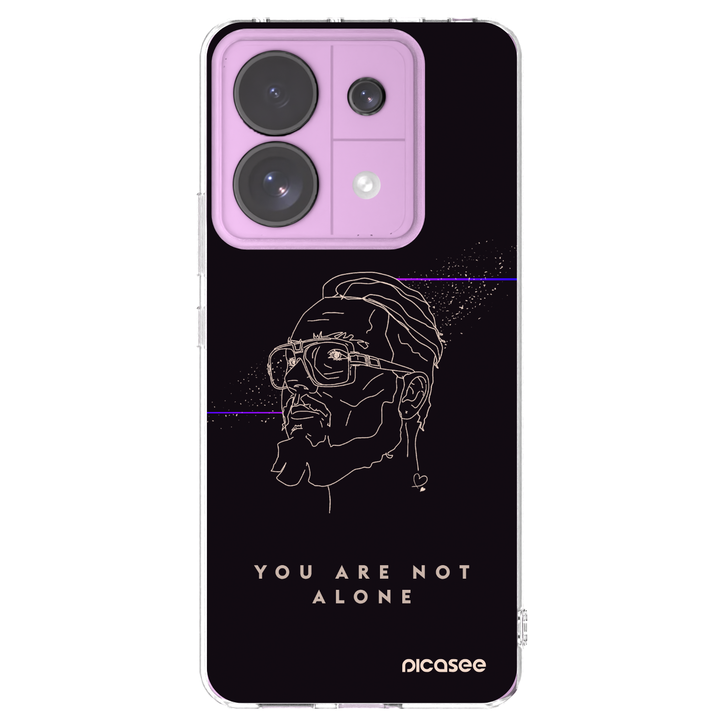Picasee silikonový průhledný obal pro Xiaomi Redmi Note 13 Pro 5G - You are not alone