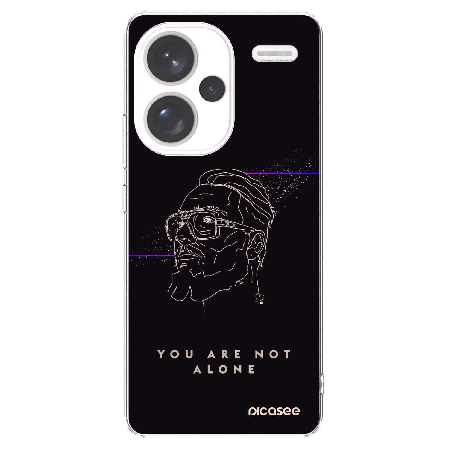 Picasee silikonový průhledný obal pro Xiaomi Redmi Note 13 Pro+ 5G - You are not alone