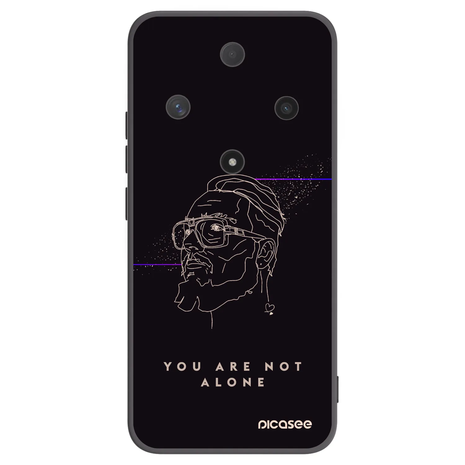 Picasee silikonový černý obal pro Honor Magic6 Lite 5G - You are not alone