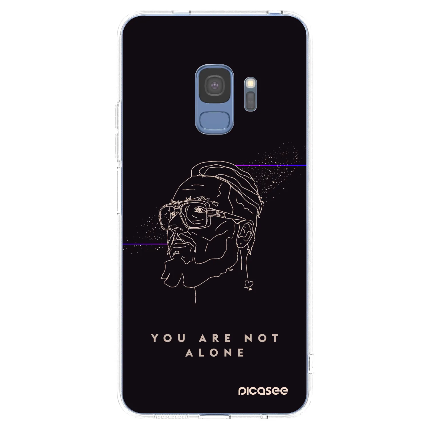 Picasee silikonový průhledný obal pro Samsung Galaxy S9 G960F - You are not alone
