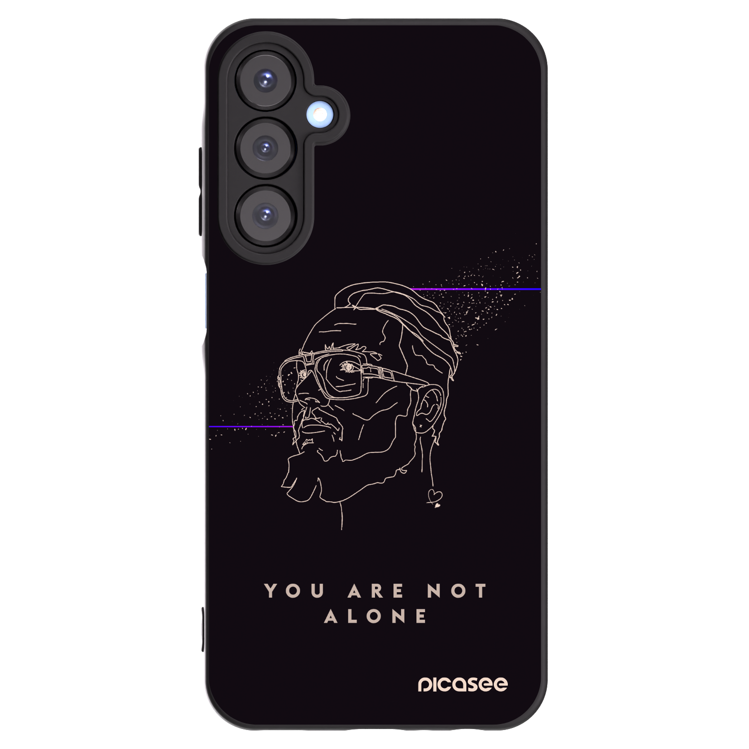 Picasee silikonový černý obal pro Samsung Galaxy A25 A256B 5G - You are not alone