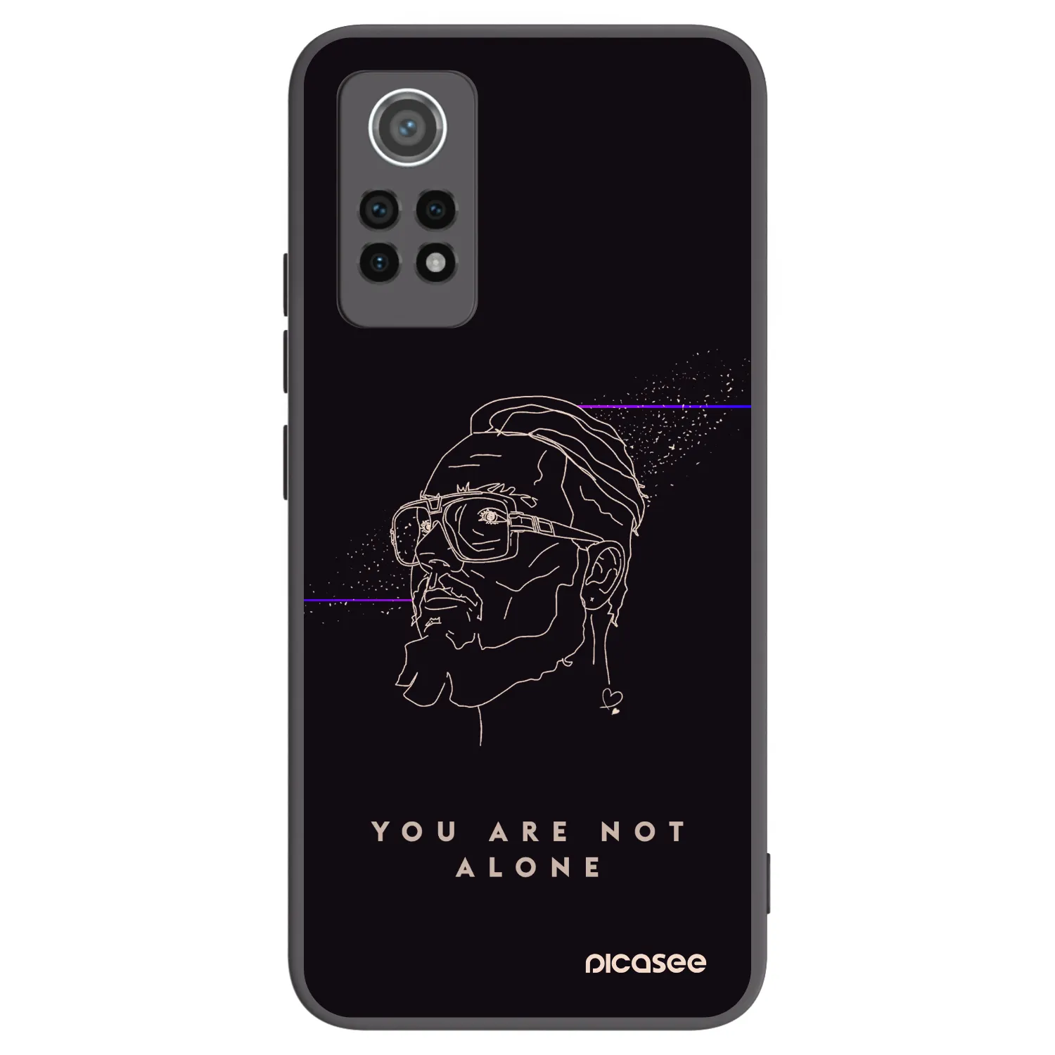 Picasee silikonový černý obal pro Xiaomi Redmi Note 12 Pro 4G - You are not alone