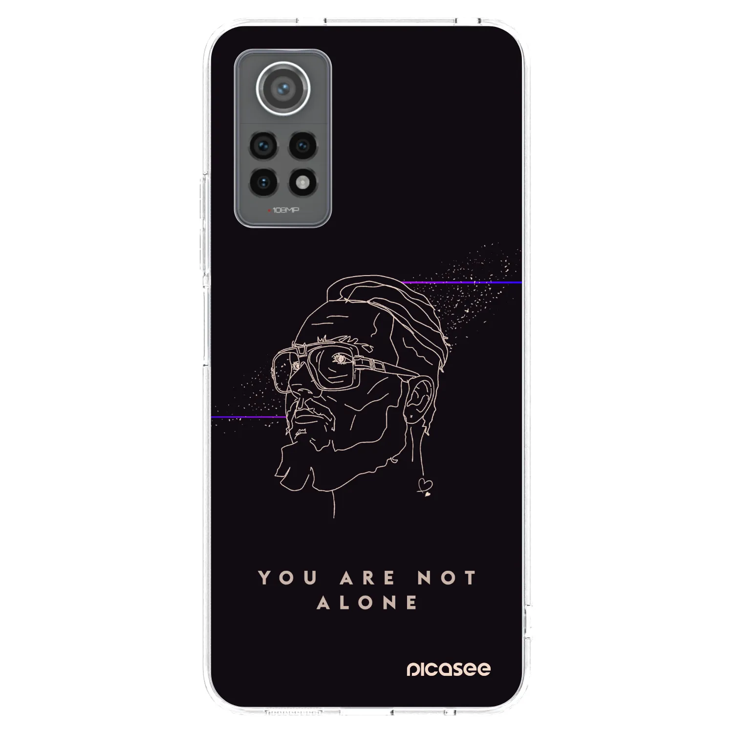 Picasee silikonový průhledný obal pro Xiaomi Redmi Note 12 Pro 4G - You are not alone