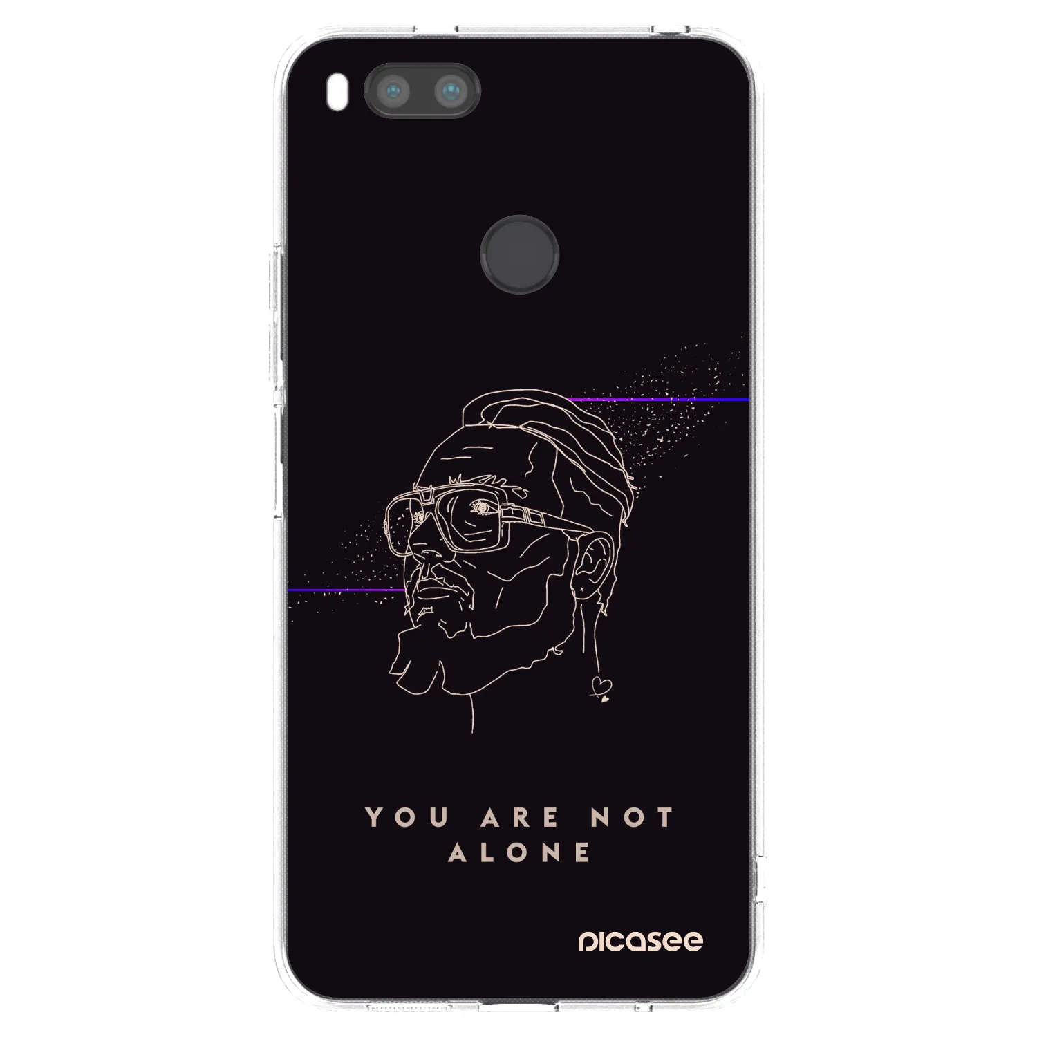 Picasee silikonový průhledný obal pro Xiaomi Mi A1 Global - You are not alone