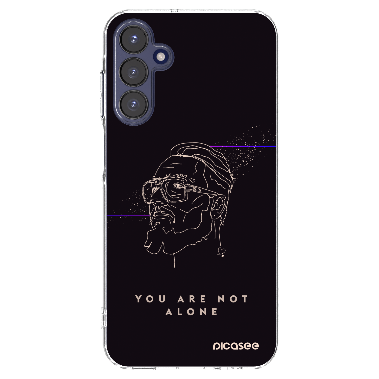 Picasee silikonový průhledný obal pro Samsung Galaxy A15 A155F 4G - You are not alone