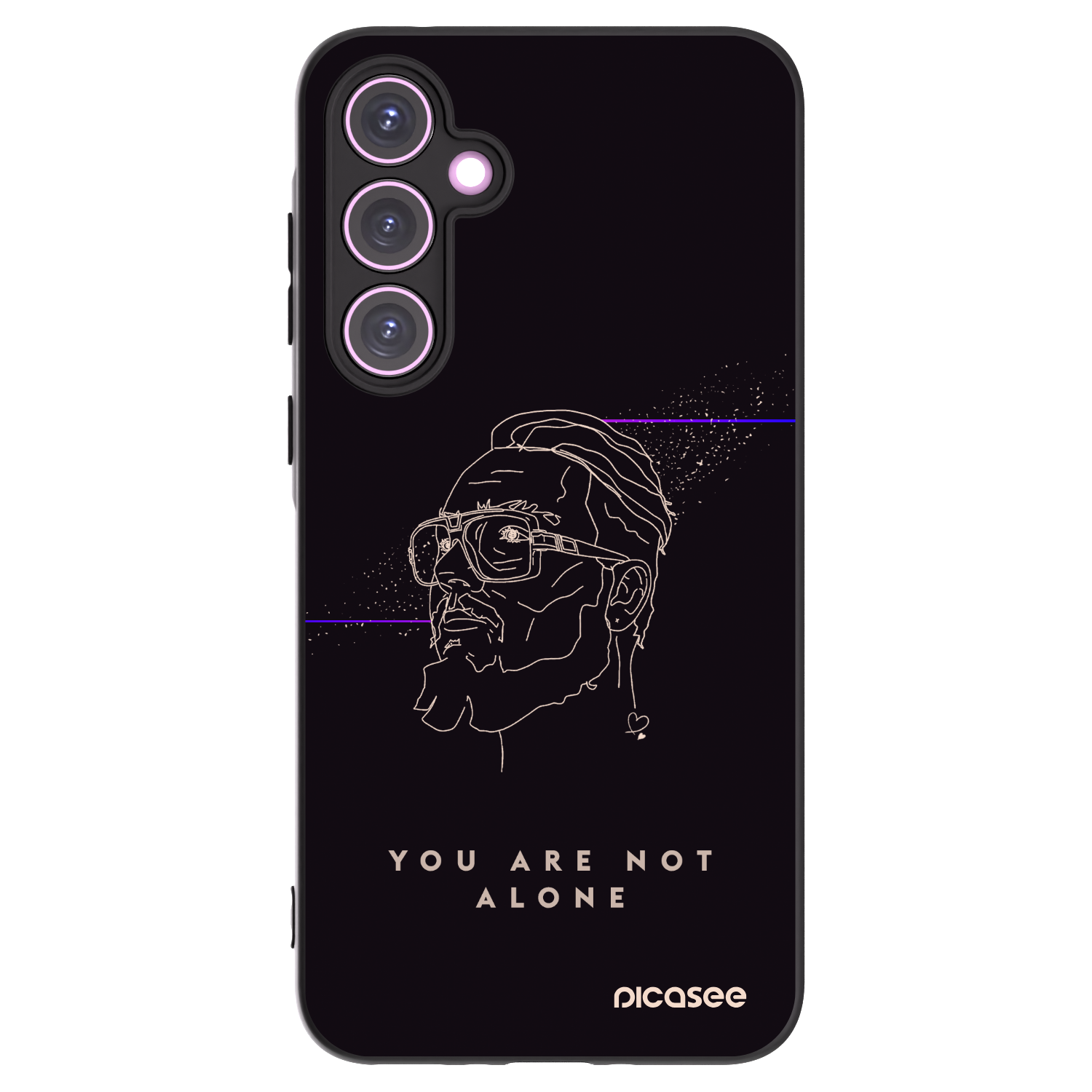 Picasee silikonový černý obal pro Samsung Galaxy A35 5G A356B - You are not alone