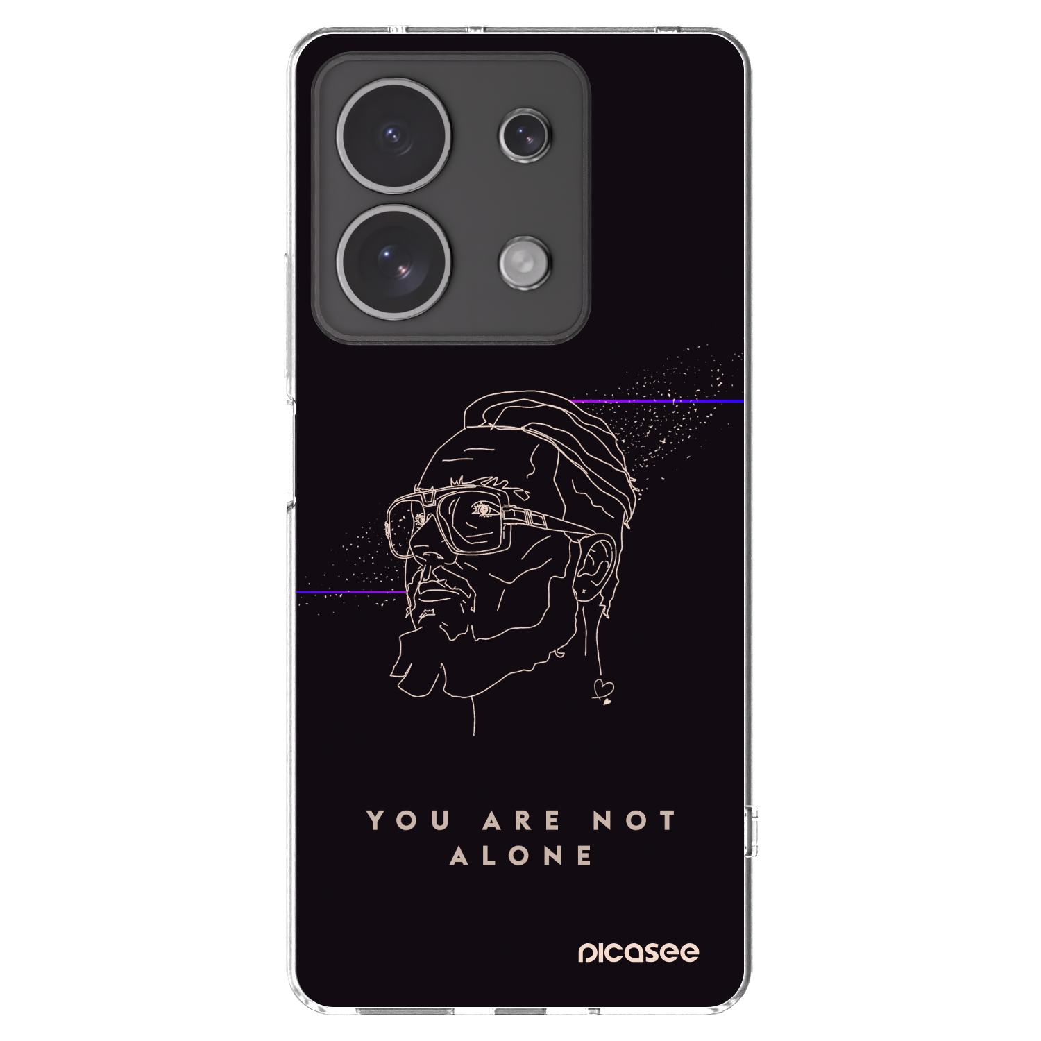 Picasee silikonový průhledný obal pro Xiaomi Redmi Note 13 4G - You are not alone