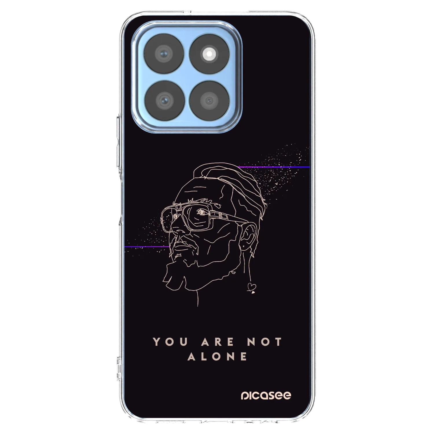 Picasee silikonový průhledný obal pro Honor X8b - You are not alone
