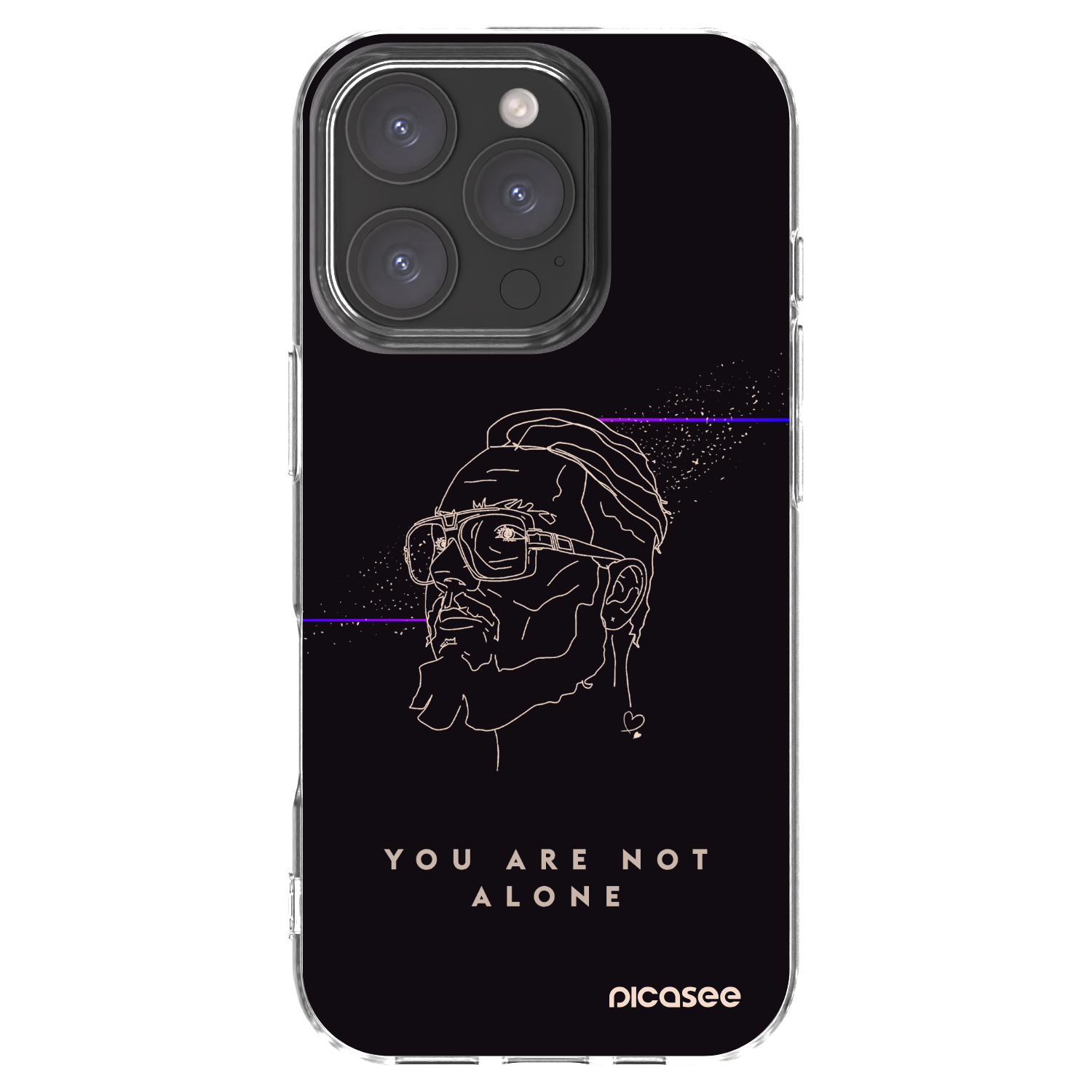 Picasee silikonový průhledný obal pro Apple iPhone 16 Pro - You are not alone