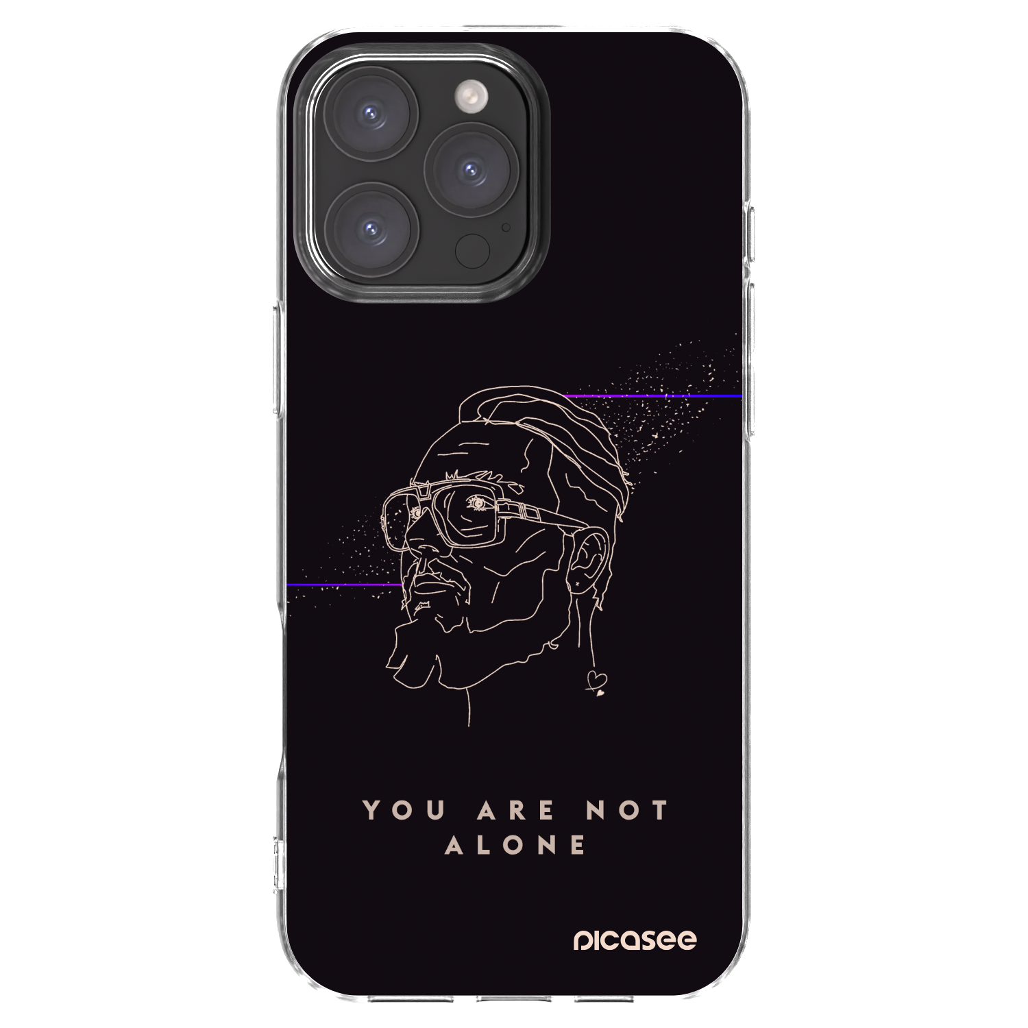 Picasee silikonový průhledný obal pro Apple iPhone 16 Pro Max - You are not alone