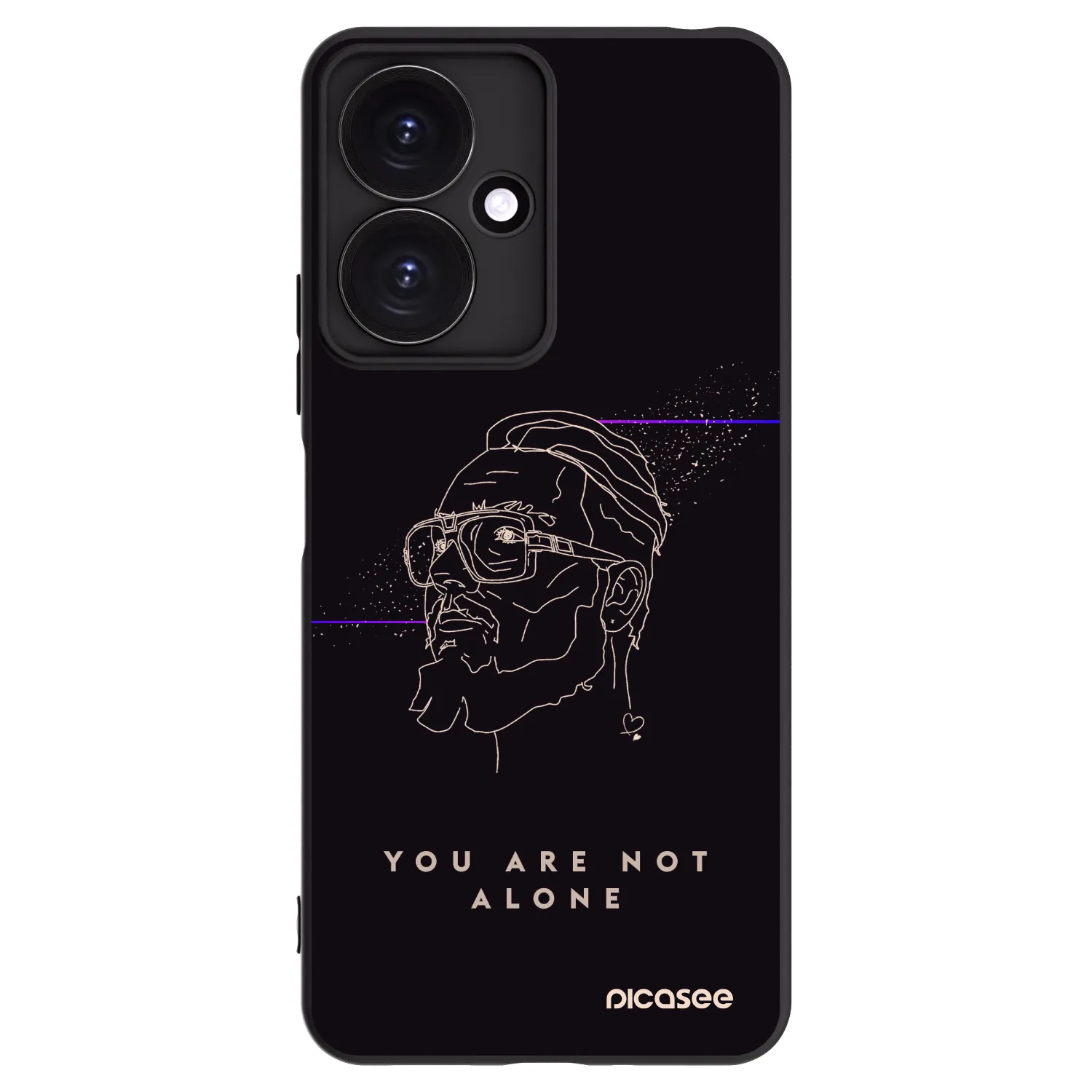 Picasee silikonový černý obal pro Xiaomi Redmi 13C 5G - You are not alone