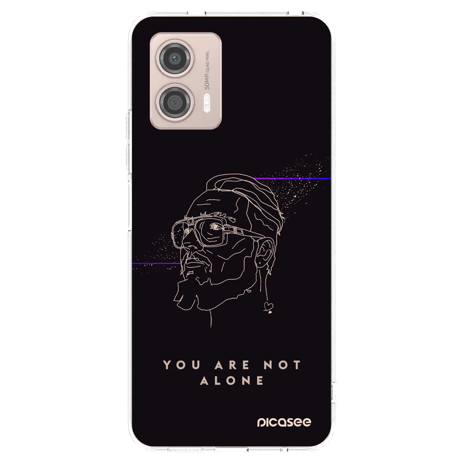Picasee silikonový průhledný obal pro Motorola Moto G53 5G - You are not alone