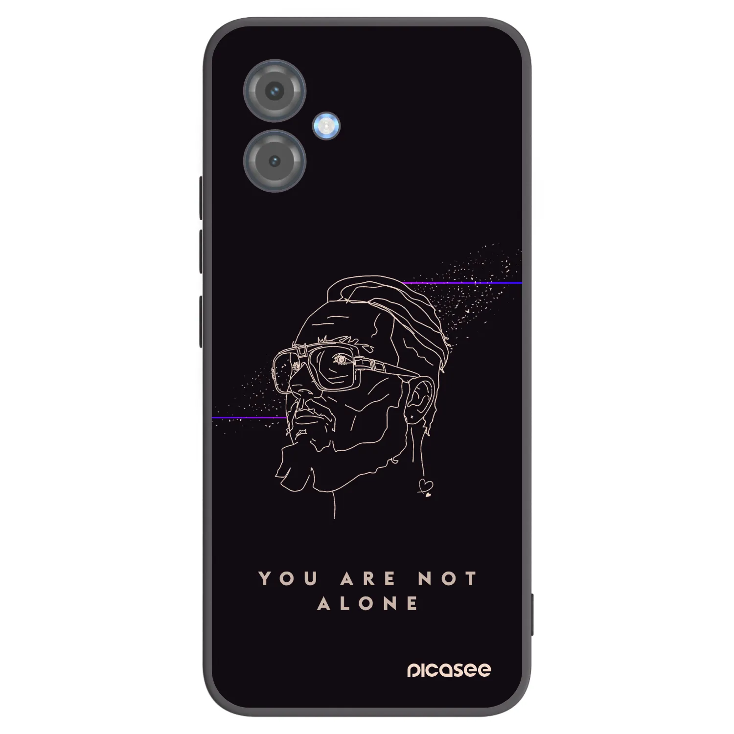 Picasee silikonový černý obal pro Motorola Moto G14 - You are not alone