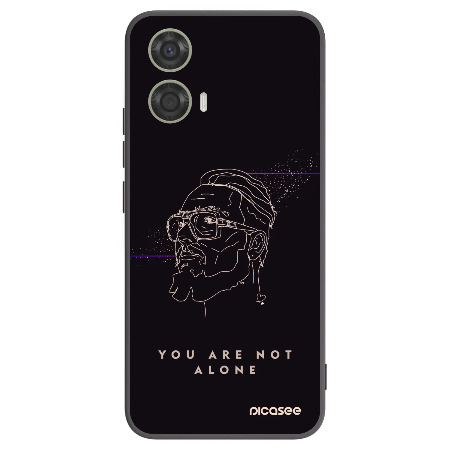 Picasee silikonový černý obal pro Motorola Moto G24 - You are not alone