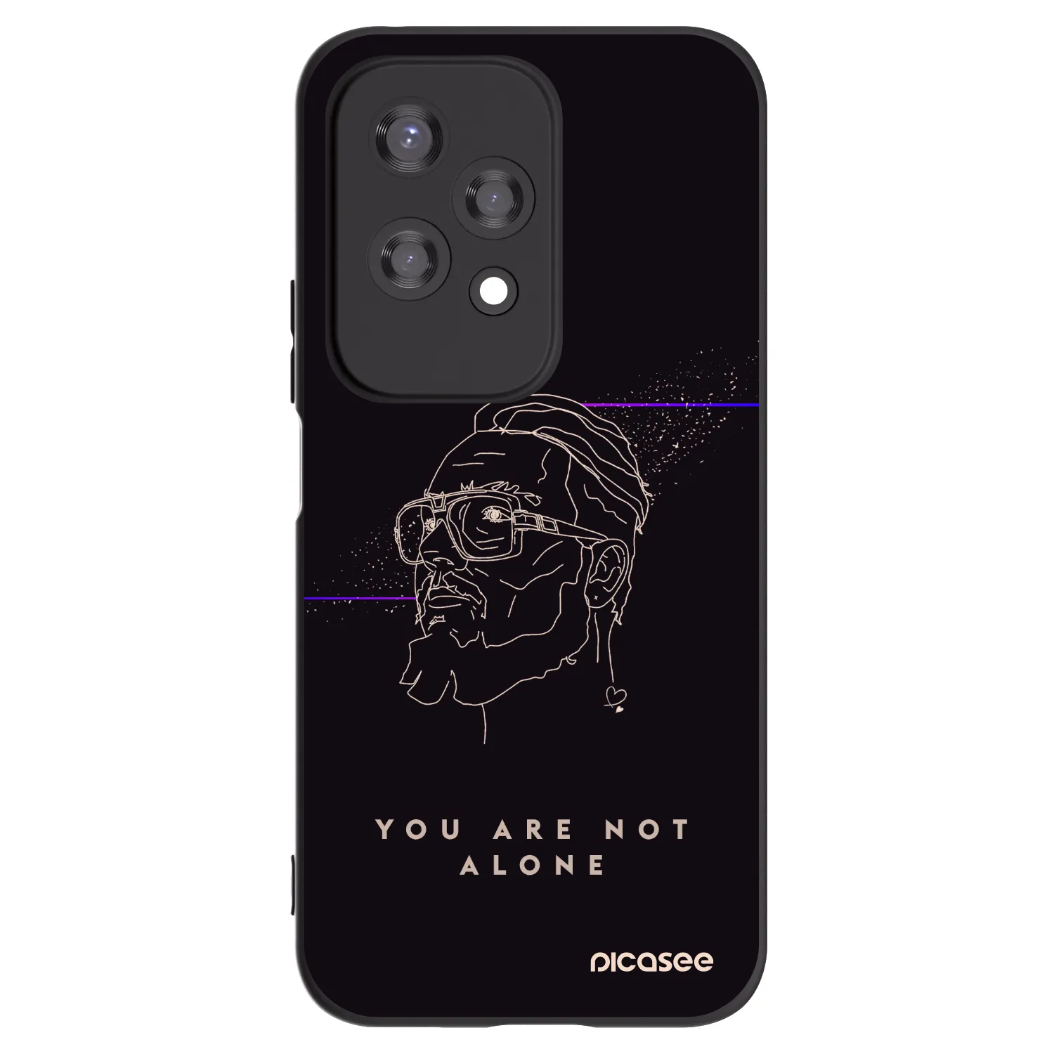 Picasee silikonový černý obal pro Honor 200 Lite - You are not alone