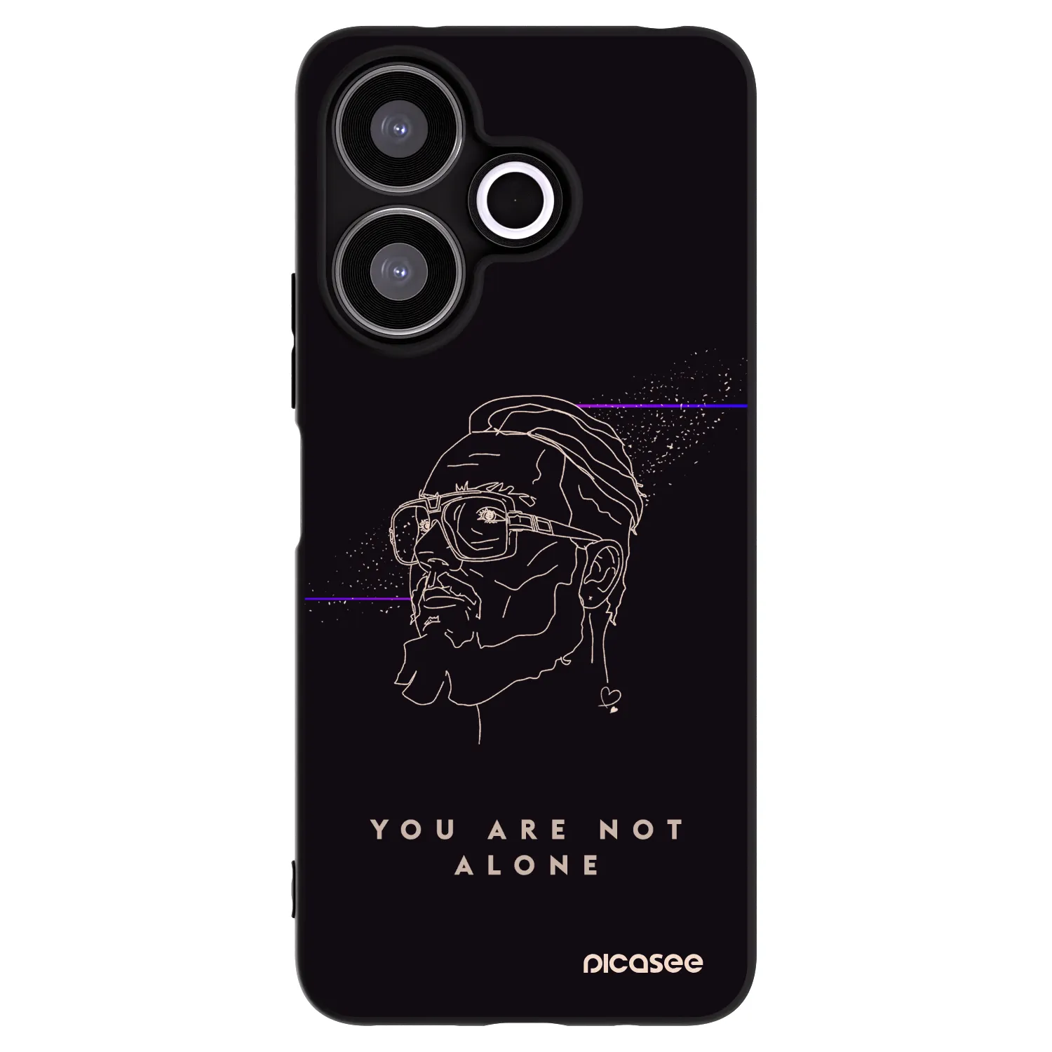 Picasee silikonový černý obal pro Xiaomi Redmi 13 4G - You are not alone