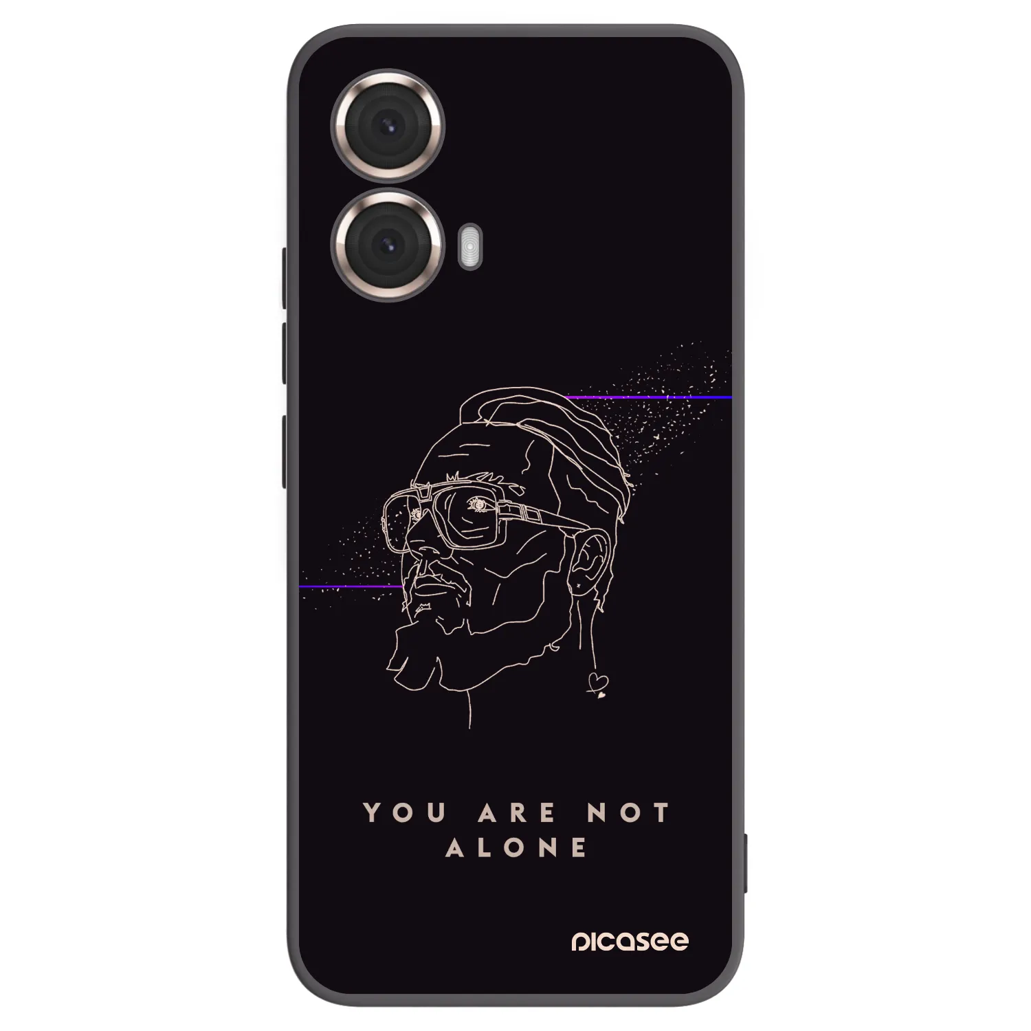 Picasee silikonový černý obal pro Motorola Moto G85 - You are not alone