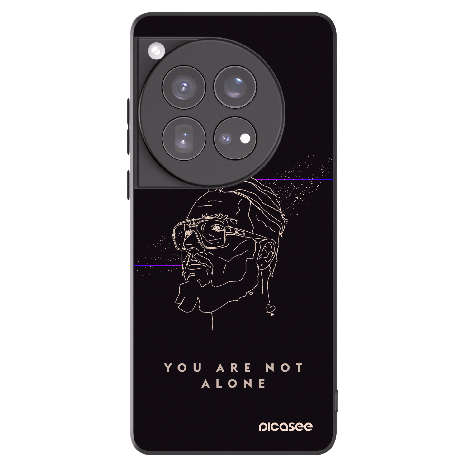 Picasee silikonový černý obal pro OnePlus 12 5G - You are not alone
