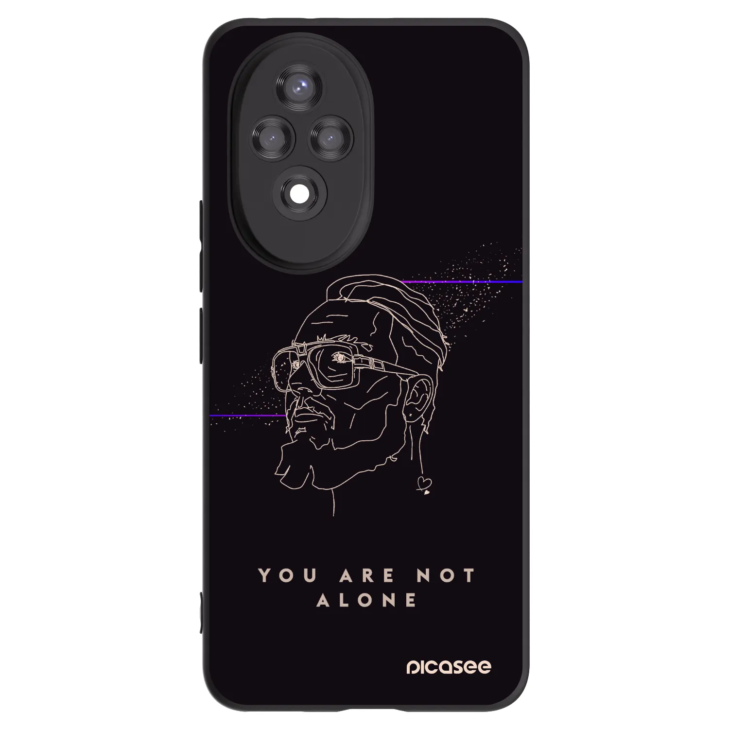 Picasee silikonový černý obal pro Honor 200 Pro 5G - You are not alone