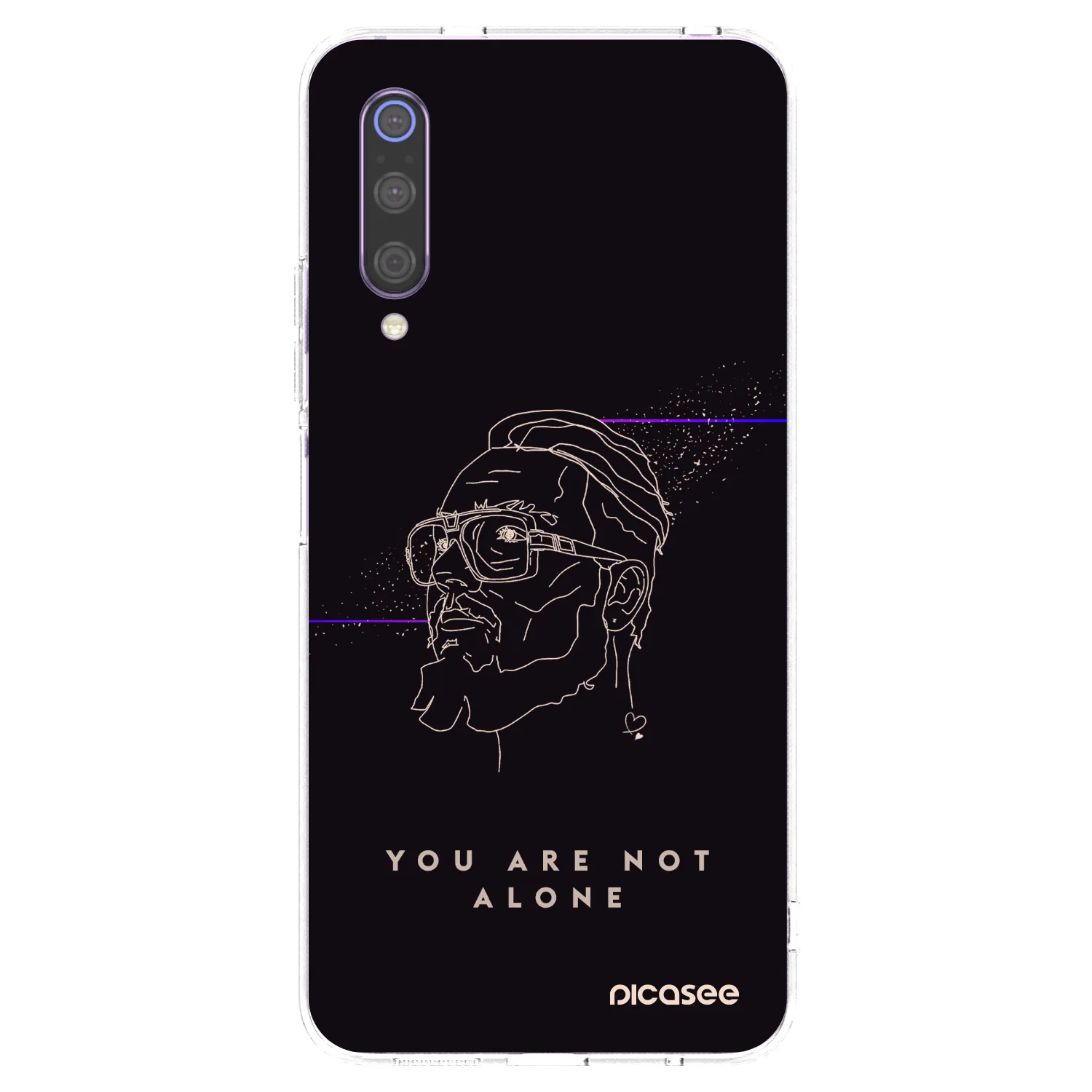 Picasee silikonový průhledný obal pro Xiaomi Mi 9 - You are not alone