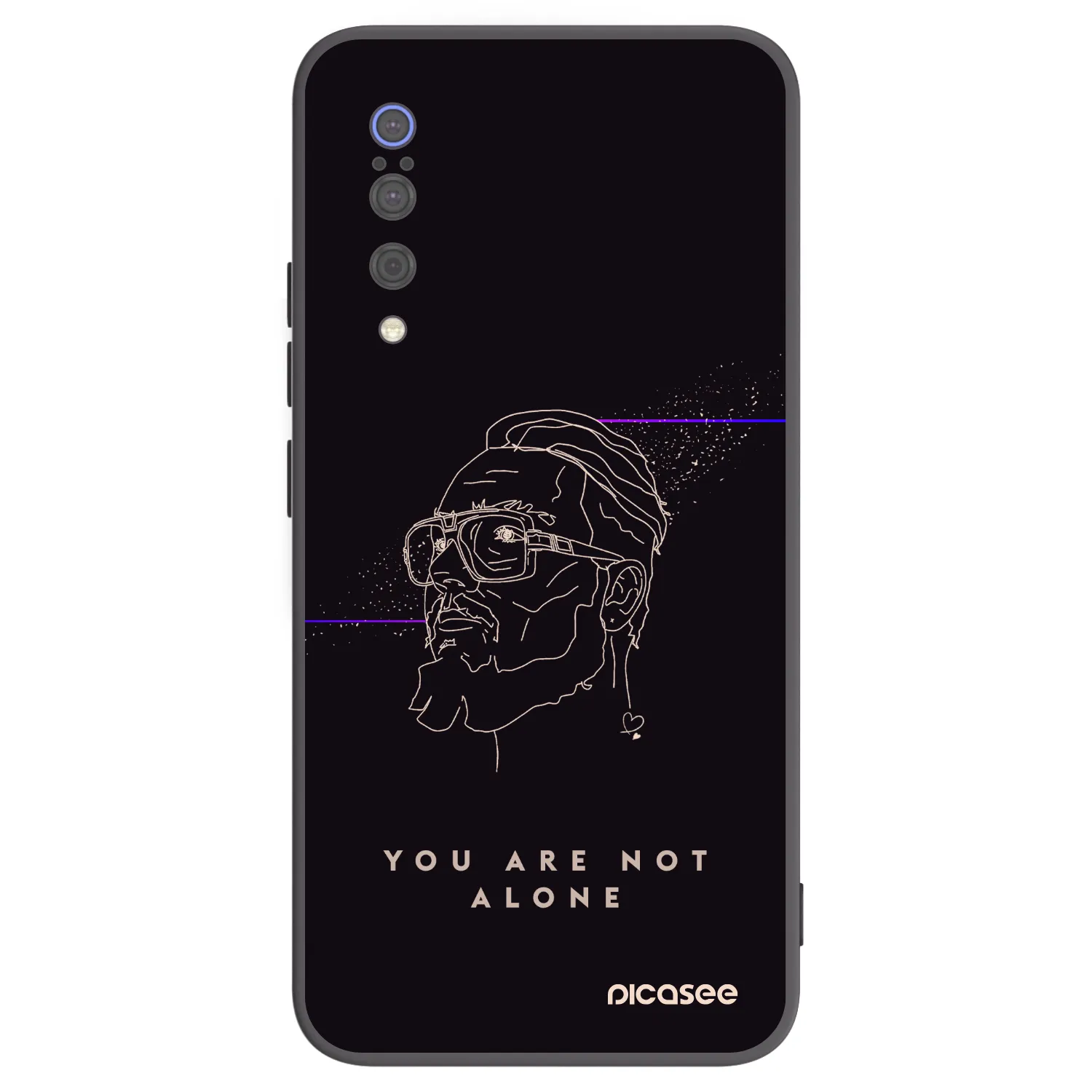 Picasee silikonový černý obal pro Xiaomi Mi 9 - You are not alone