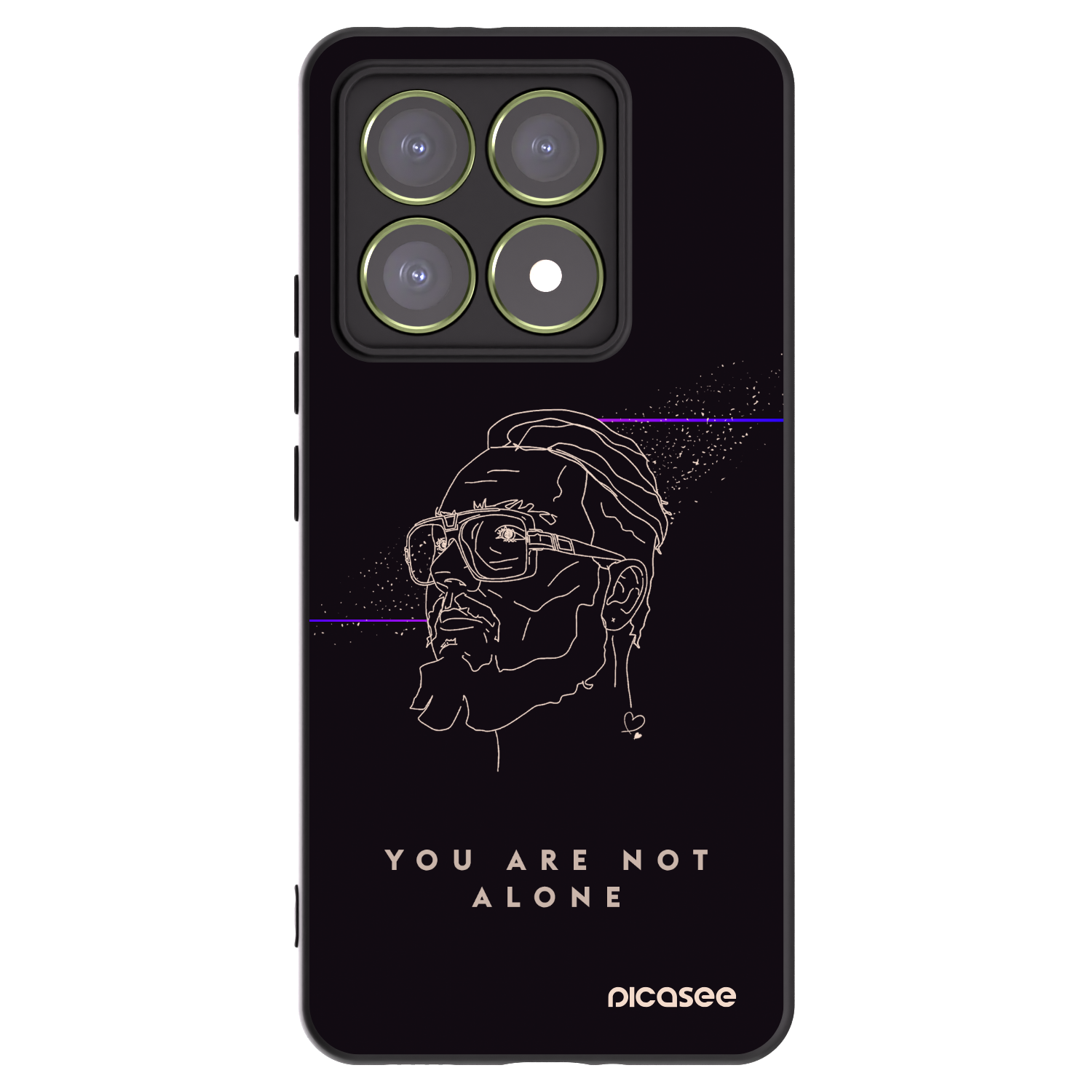 Picasee silikonový černý obal pro Xiaomi 14T - You are not alone