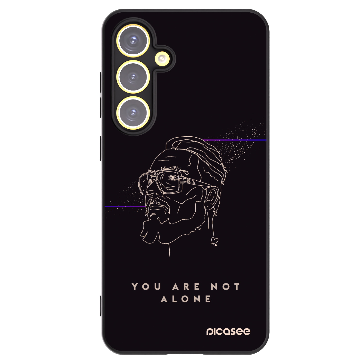 Picasee silikonový černý obal pro Samsung Galaxy S24 FE S721B - You are not alone