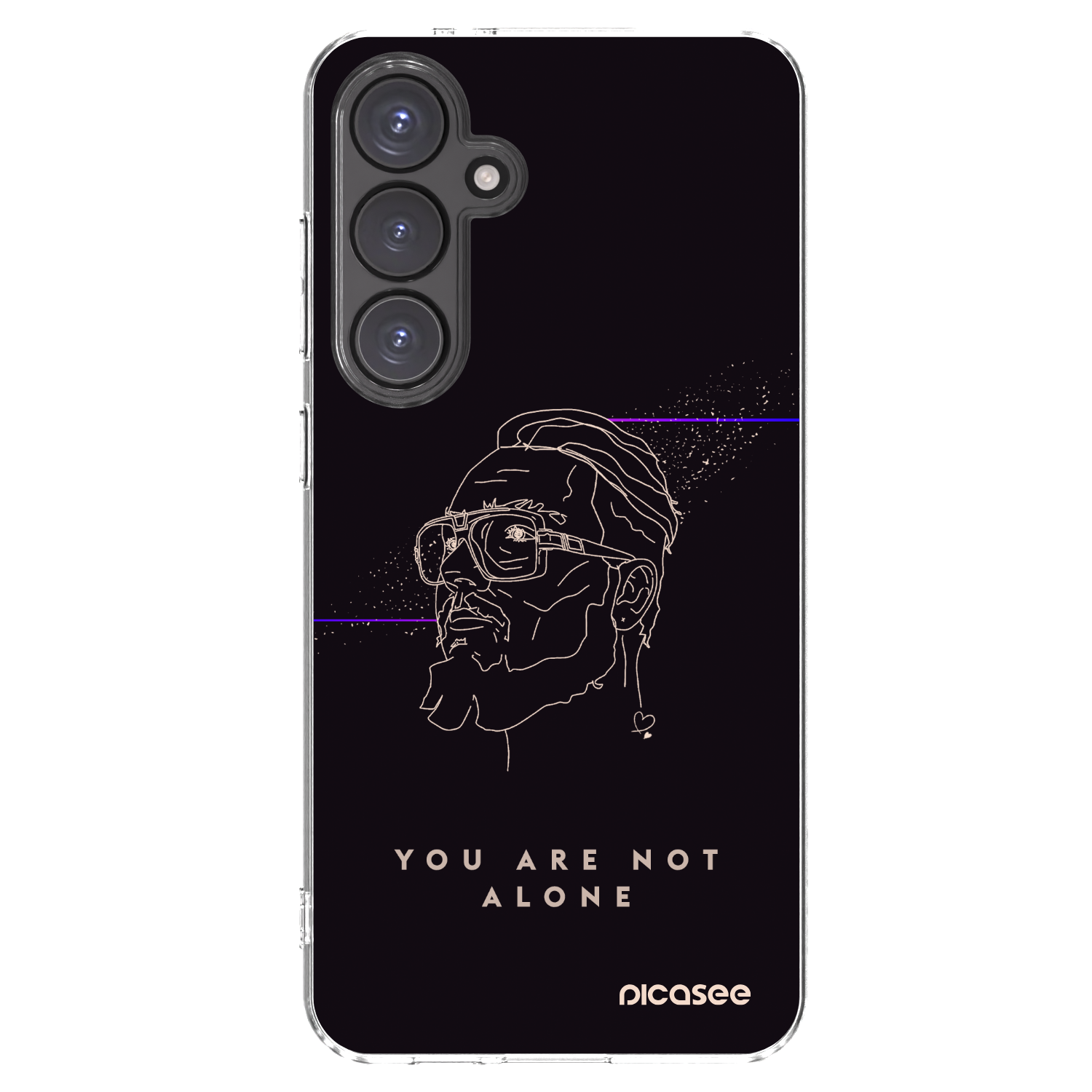 Picasee silikonový průhledný obal pro Samsung Galaxy S24 FE S721B - You are not alone