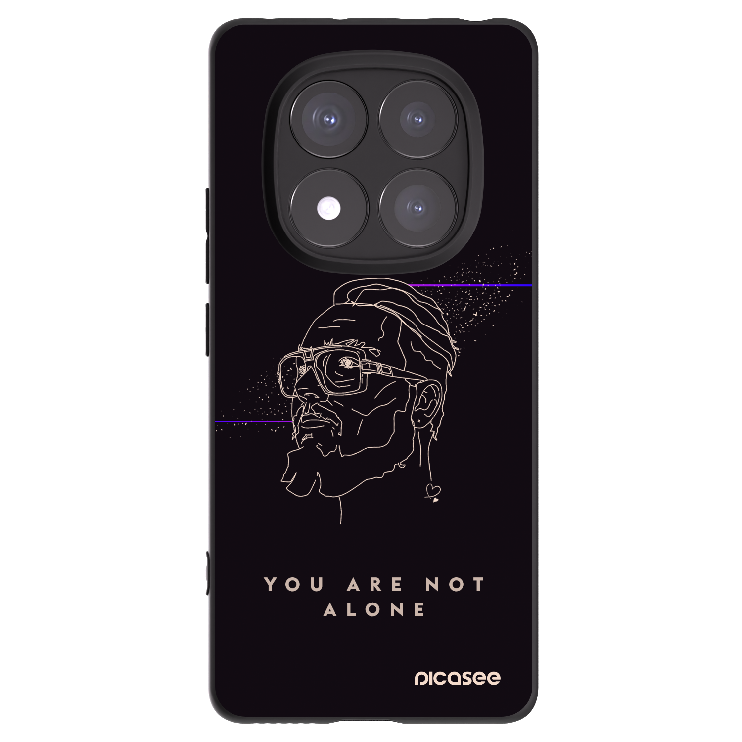 Picasee silikonový černý obal pro Xiaomi Redmi Note 14 Pro 5G - You are not alone