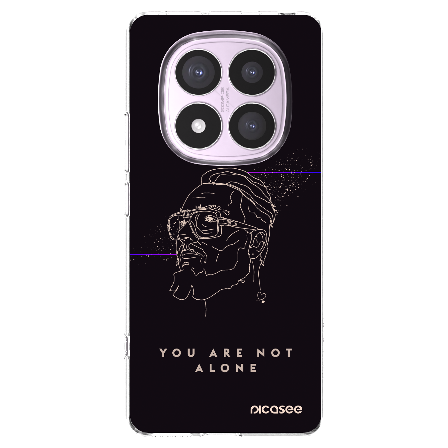 Picasee silikonový průhledný obal pro Xiaomi Redmi Note 14 Pro 5G - You are not alone