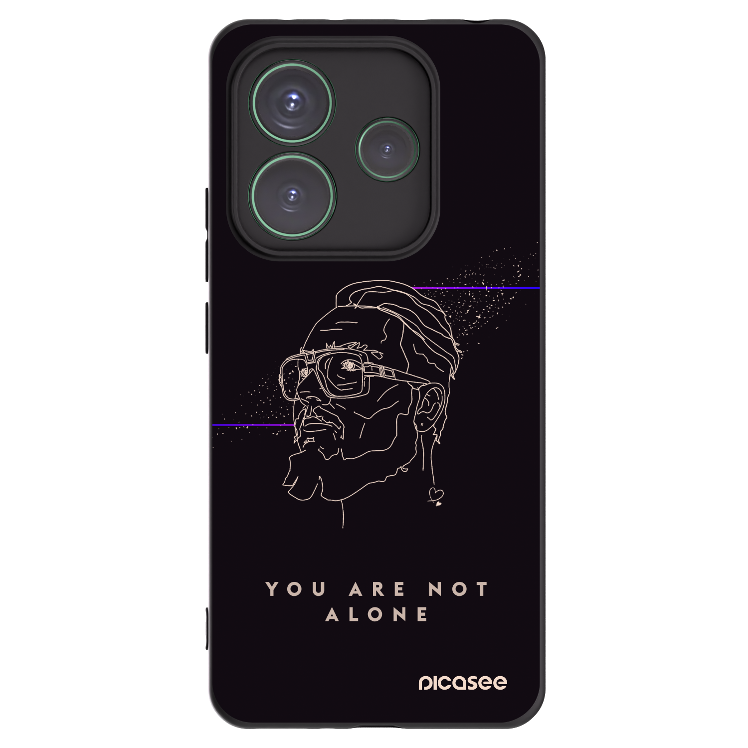 Picasee silikonový černý obal pro Xiaomi Redmi Note 14 5G - You are not alone