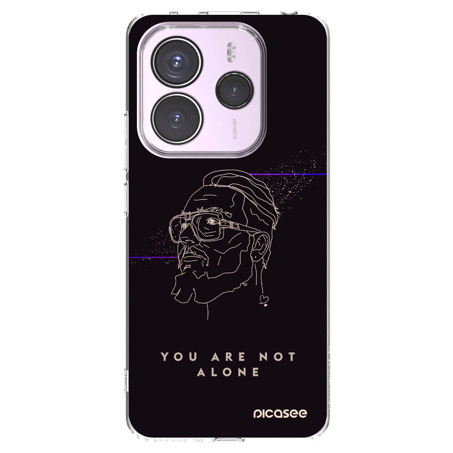 Picasee silikonový průhledný obal pro Xiaomi Redmi Note 14 5G - You are not alone