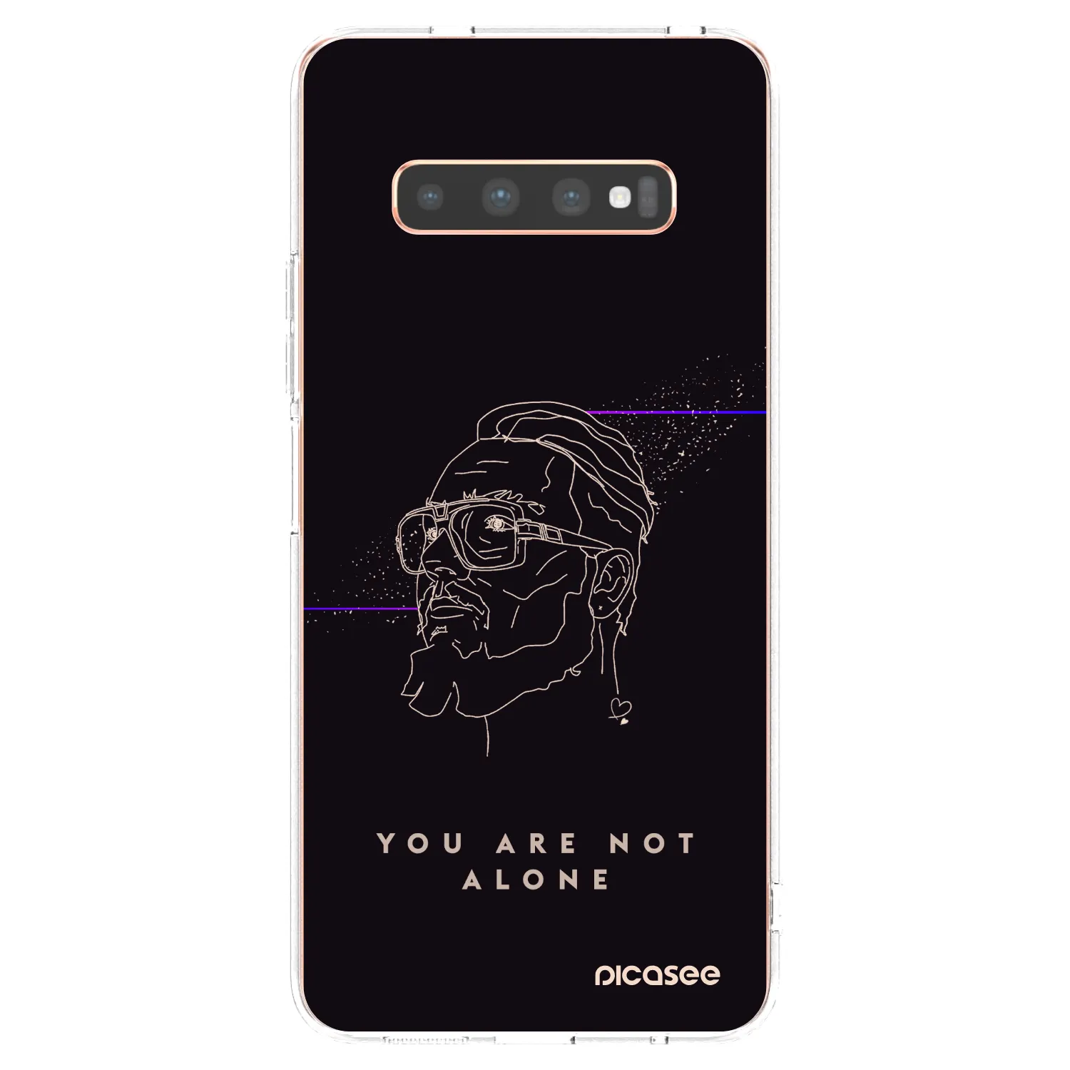Picasee silikonový průhledný obal pro Samsung Galaxy S10 Plus G975 - You are not alone
