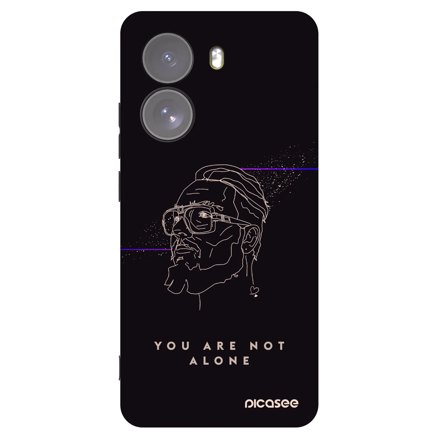 Picasee silikonový černý obal pro Xiaomi Poco X7 - You are not alone