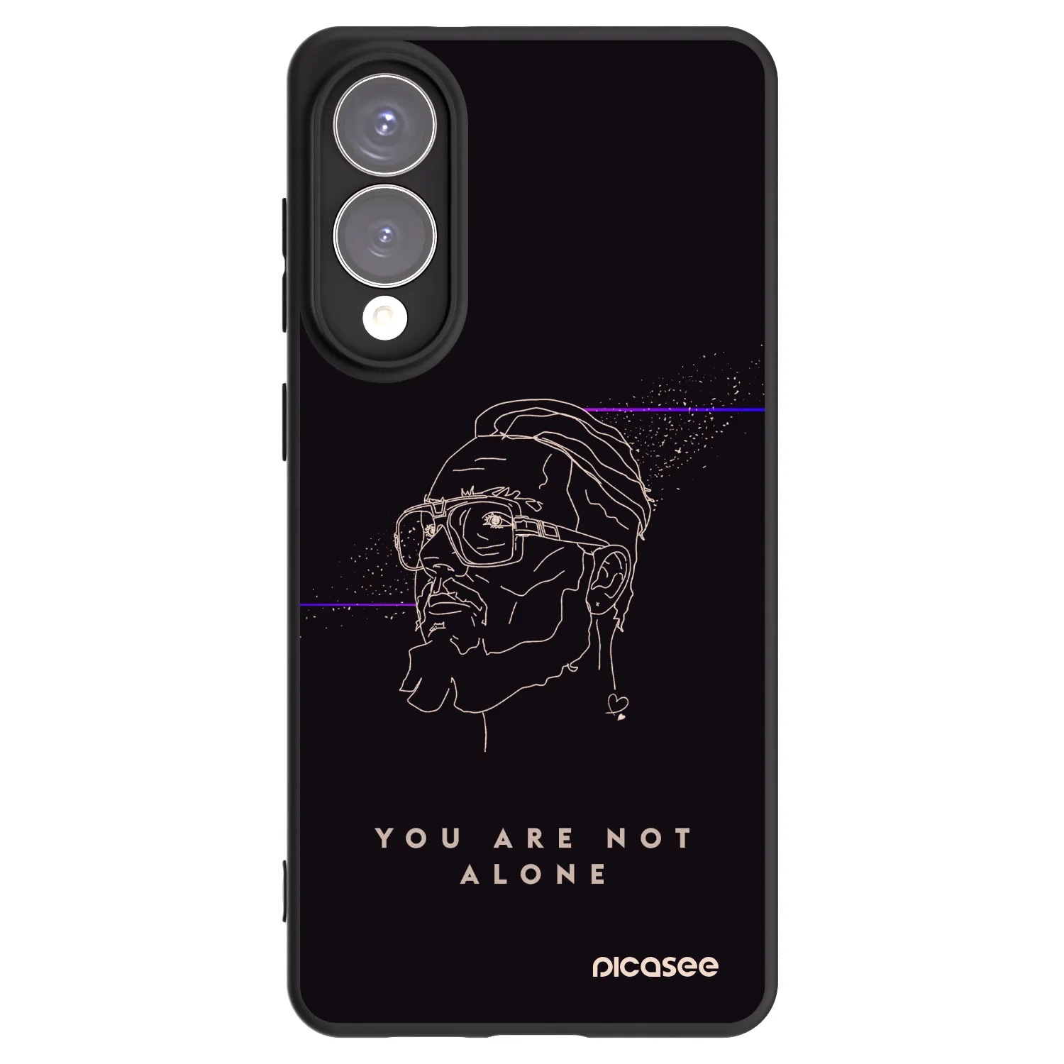 Picasee silikonový černý obal pro Samsung Galaxy S25 Edge 5G - You are not alone