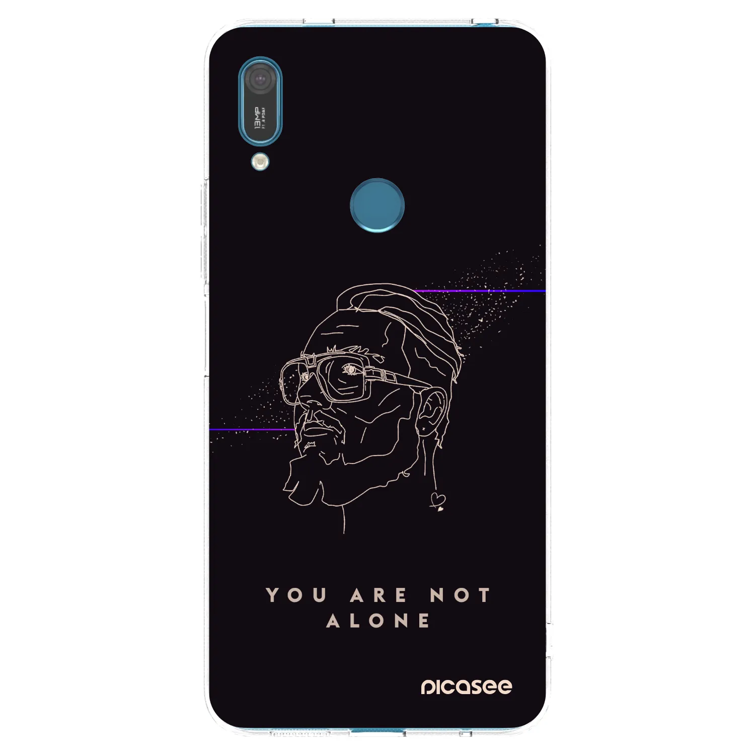 Picasee silikonový průhledný obal pro Huawei Y7 2019 - You are not alone