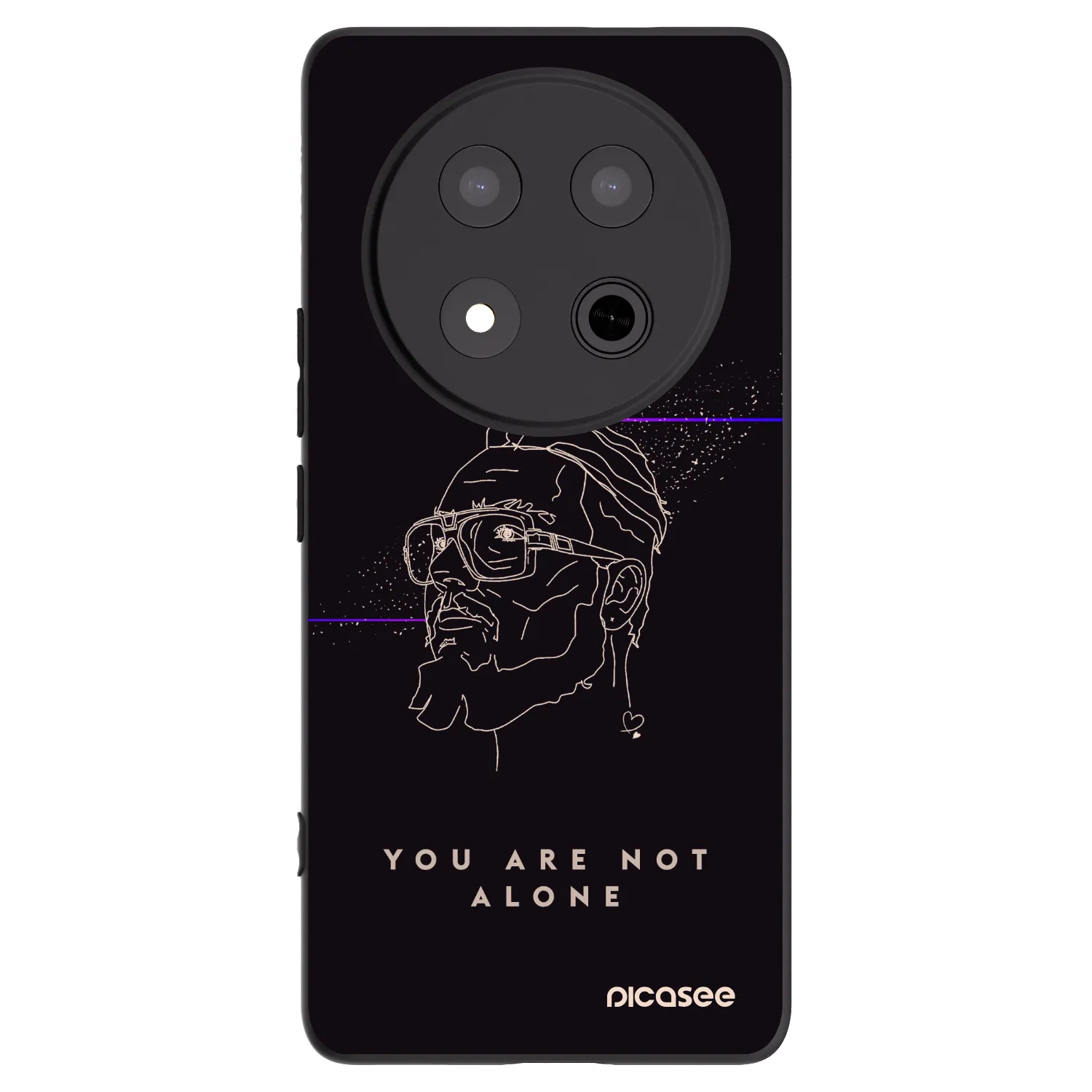 Picasee silikonový černý obal pro Honor Magic7 Lite 5G - You are not alone