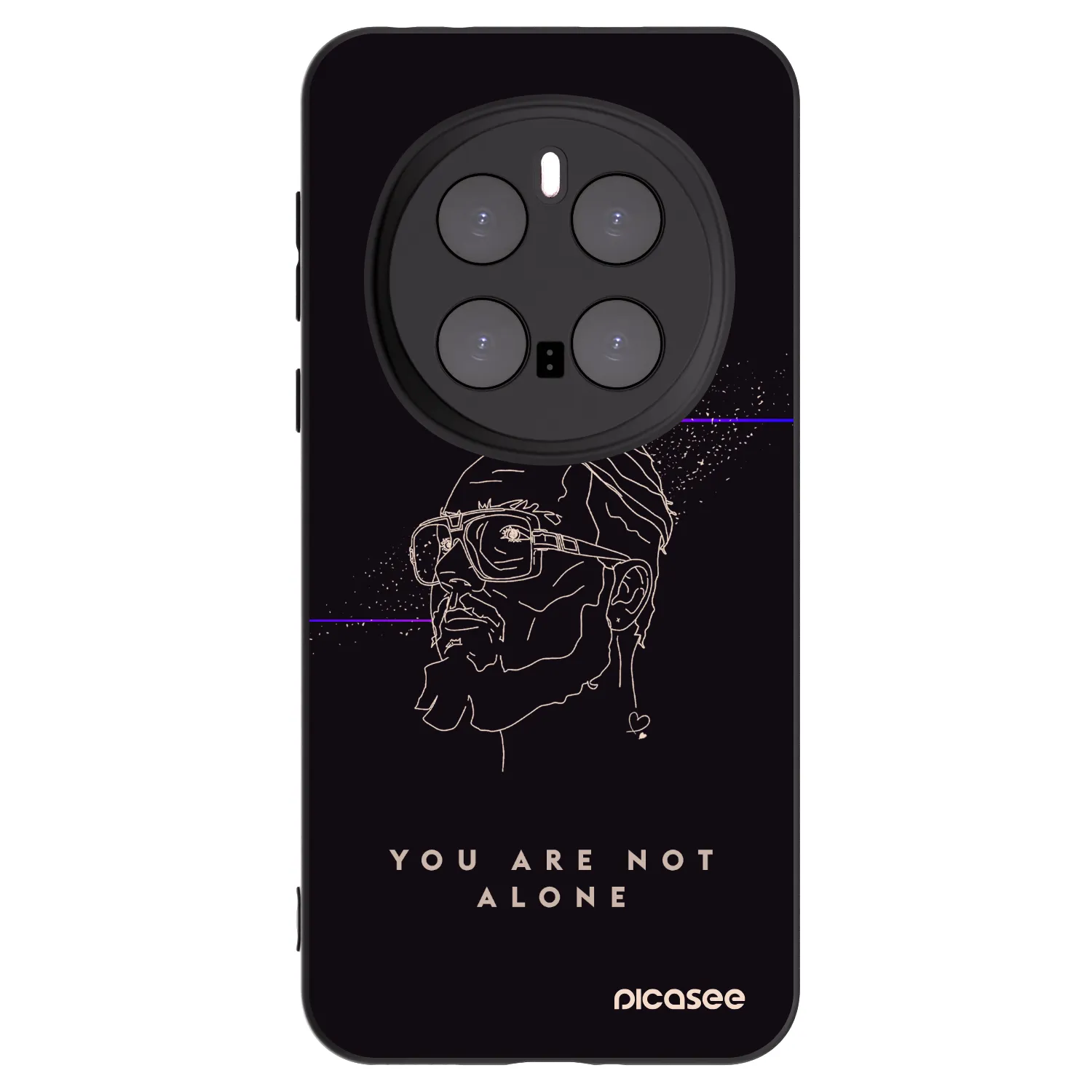 Picasee silikonový černý obal pro Honor Magic7 Pro 5G - You are not alone