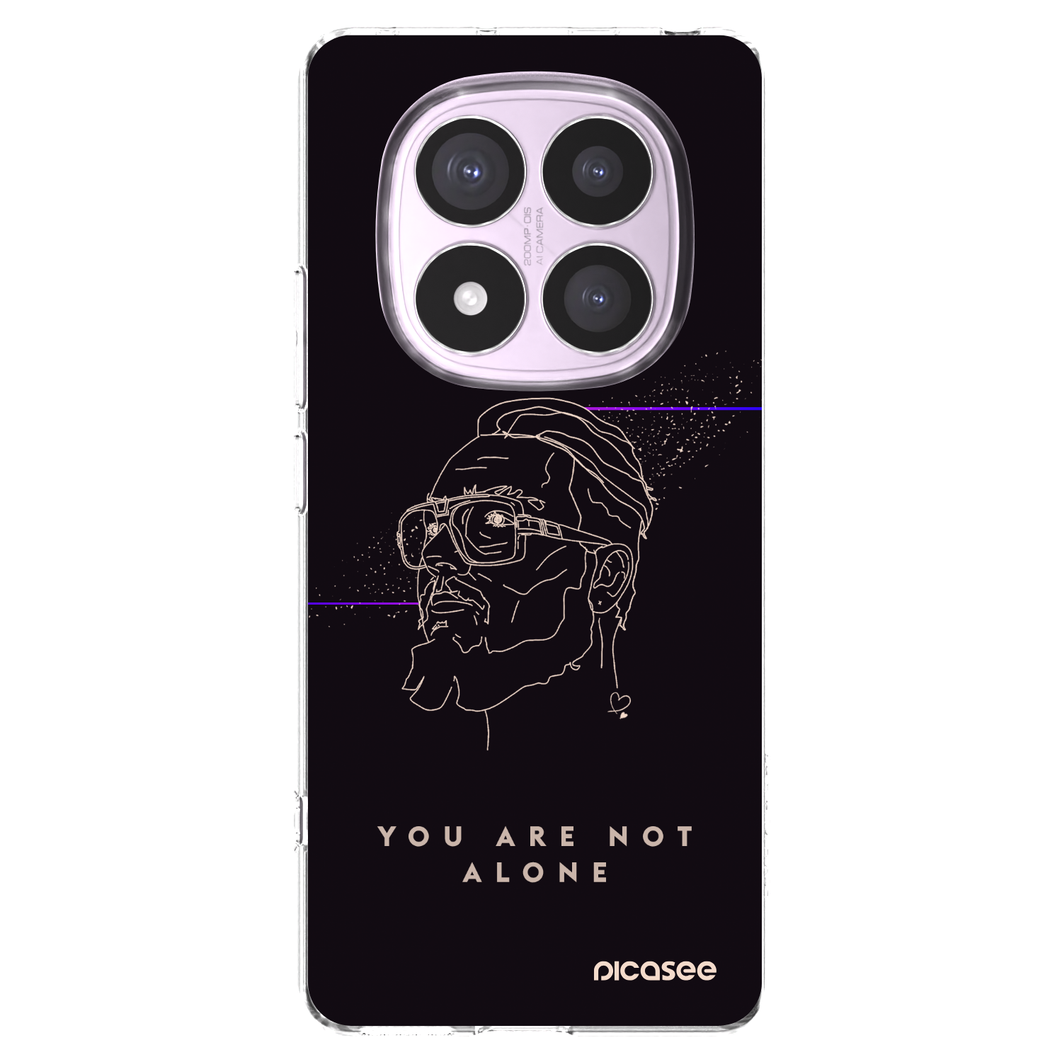 Picasee silikonový průhledný obal pro Xiaomi Redmi Note 14 Pro 4G - You are not alone