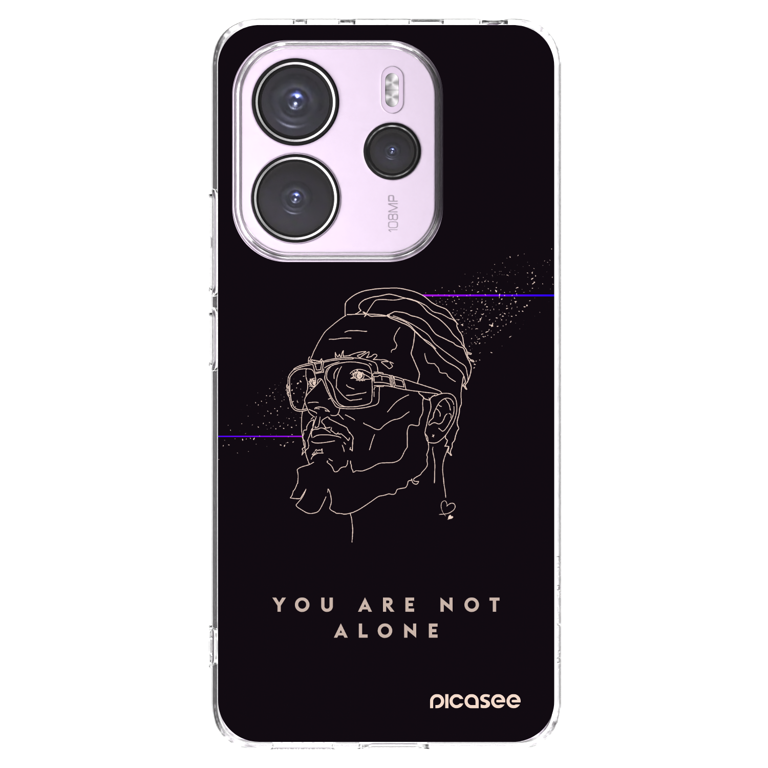 Picasee silikonový průhledný obal pro Xiaomi Redmi Note 14 4G - You are not alone
