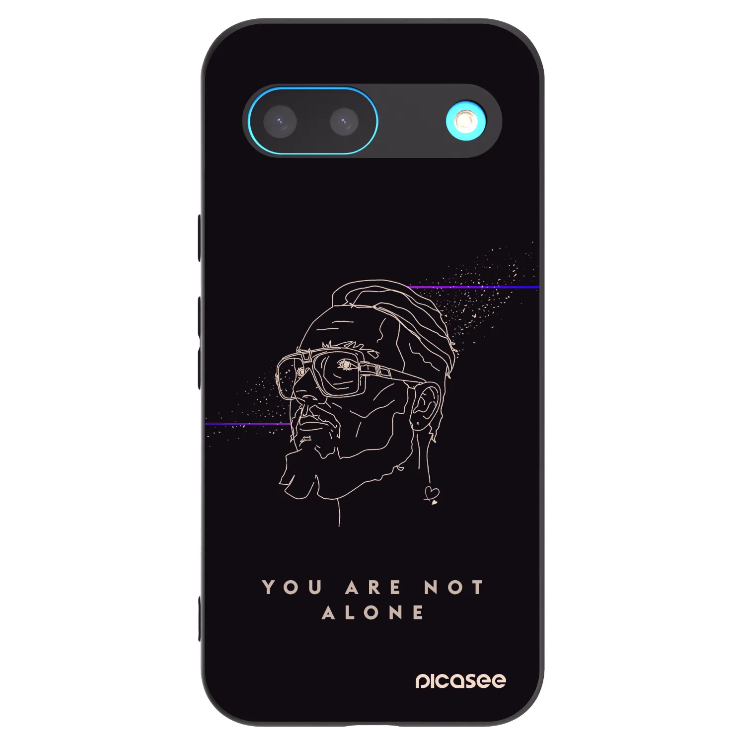 Picasee silikonový černý obal pro Google Pixel 8 - You are not alone
