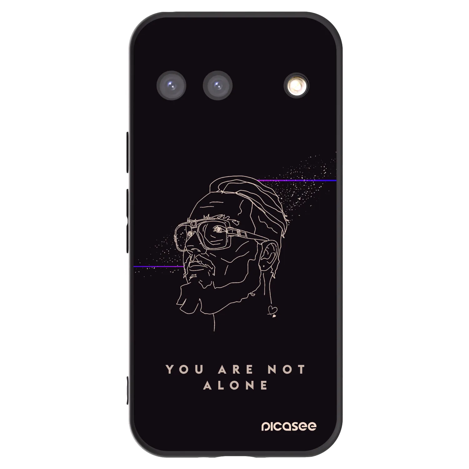 Picasee silikonový černý obal pro Google Pixel 9 - You are not alone