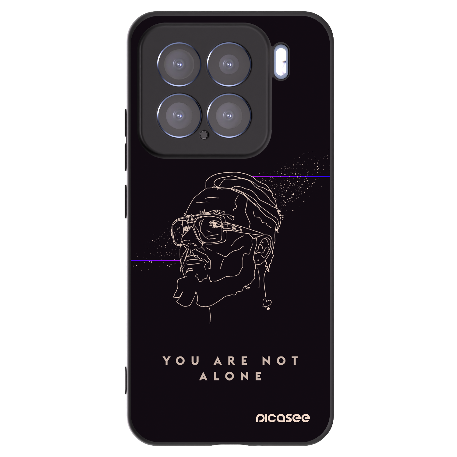 Picasee silikonový černý obal pro Xiaomi 15 - You are not alone